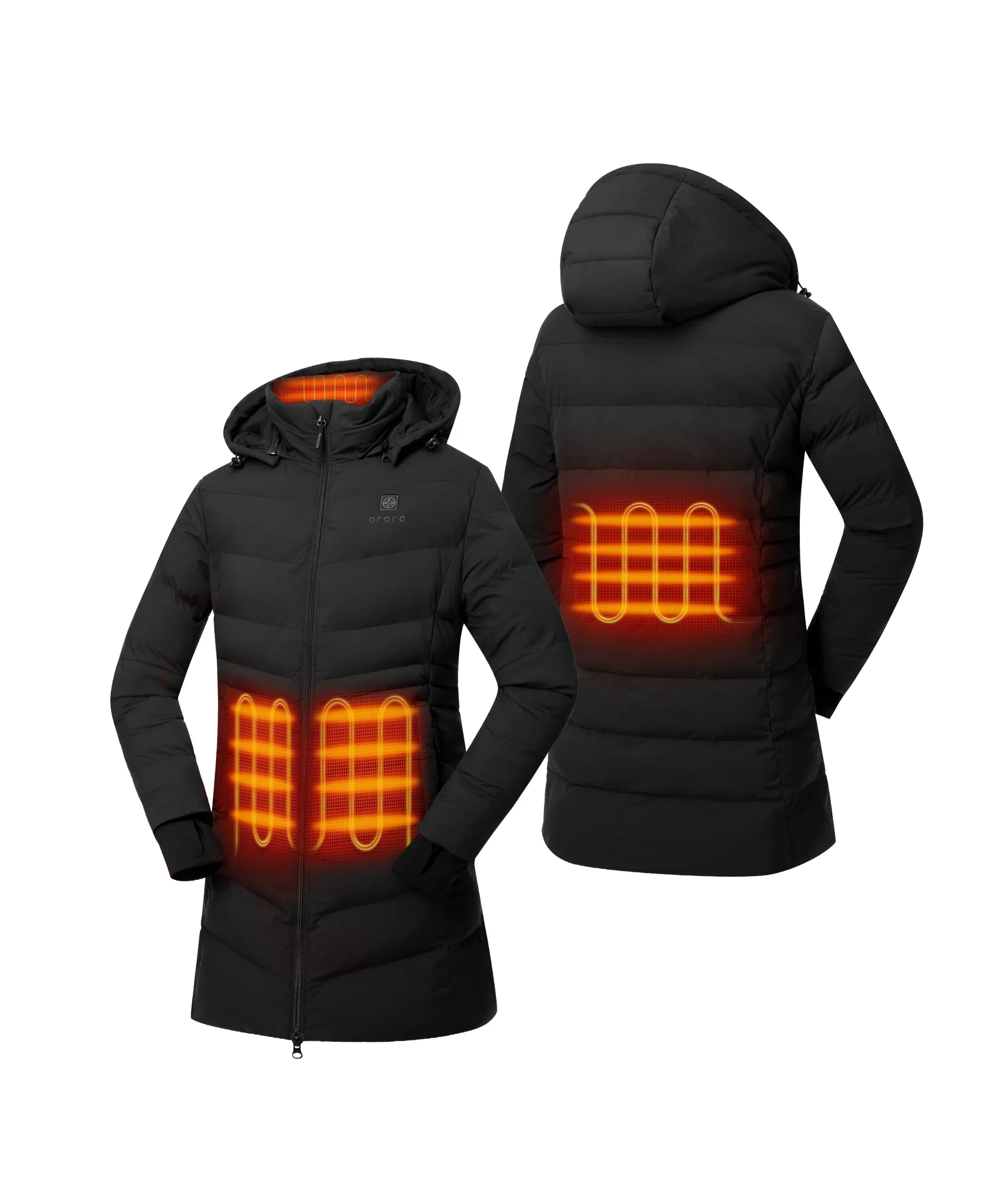 Parkside Women's 4-Zone Heated Puffer Parka Jacket, Thumbnail 2