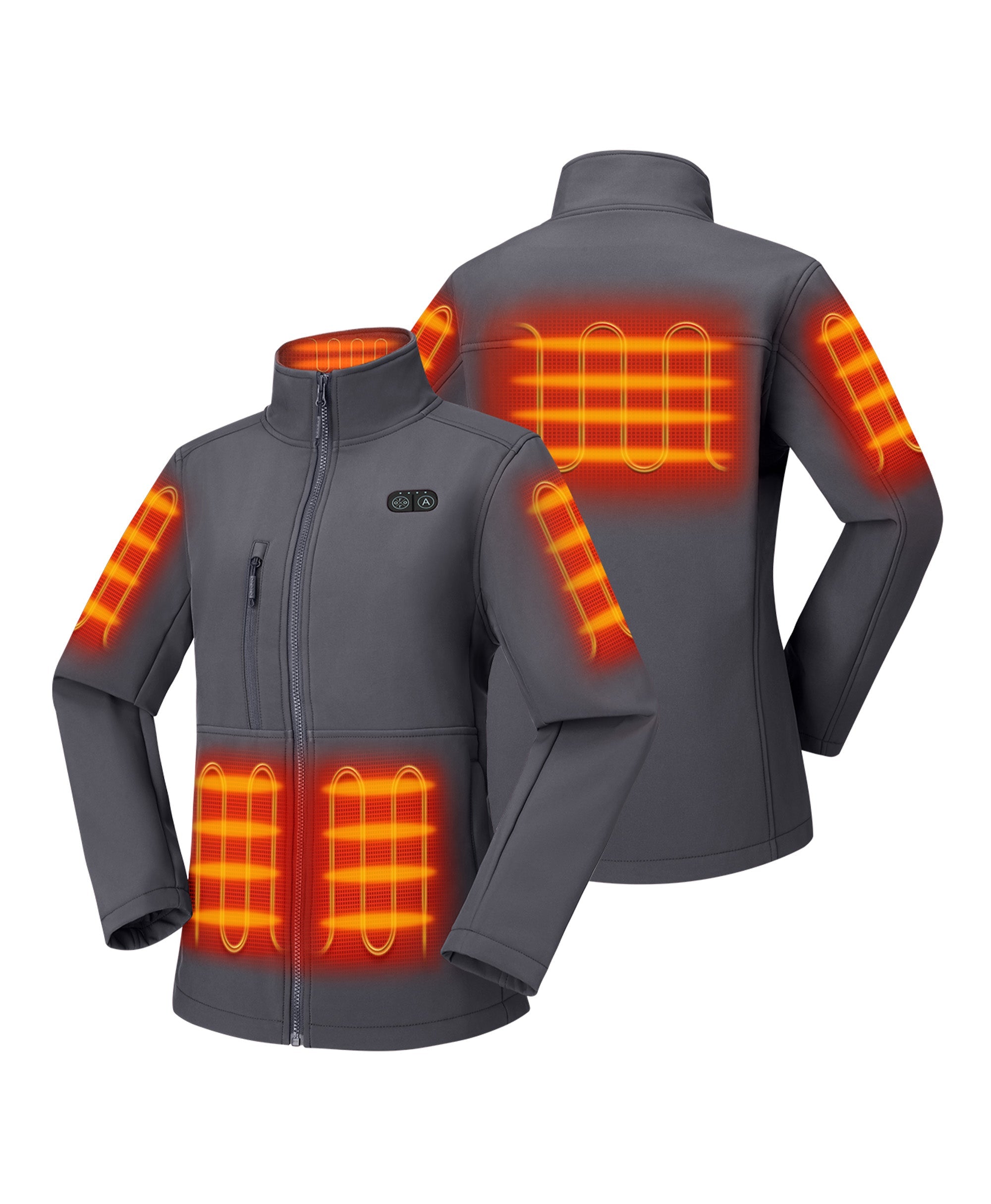 Maverick SureWarm® Women's 6-Zone Dual-Control Heated Softshell Jacket, Thumbnail 2