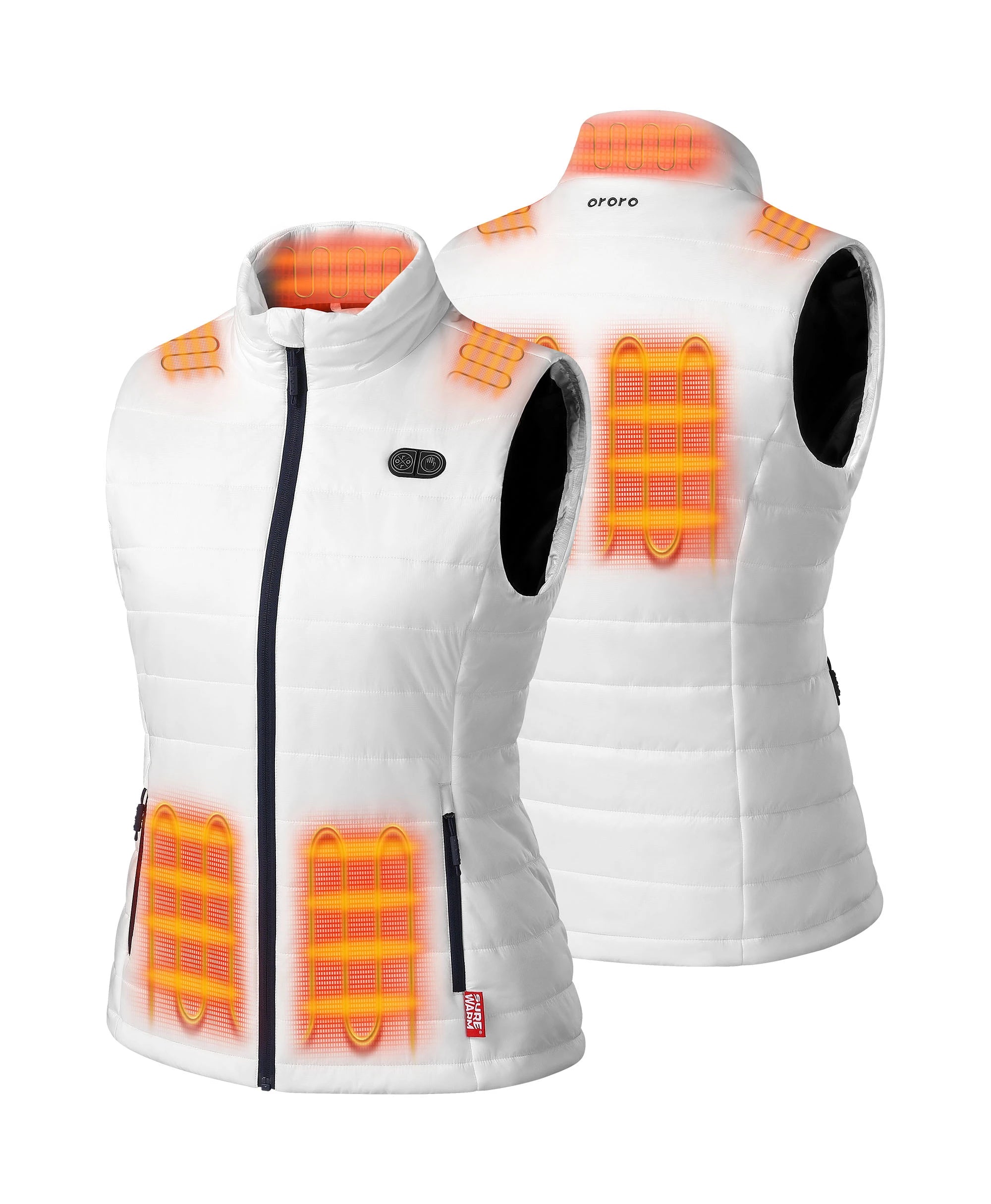 SureWarm® Women's 7-Zone Dual-Control Classic Heated Gilet, Thumbnail 12