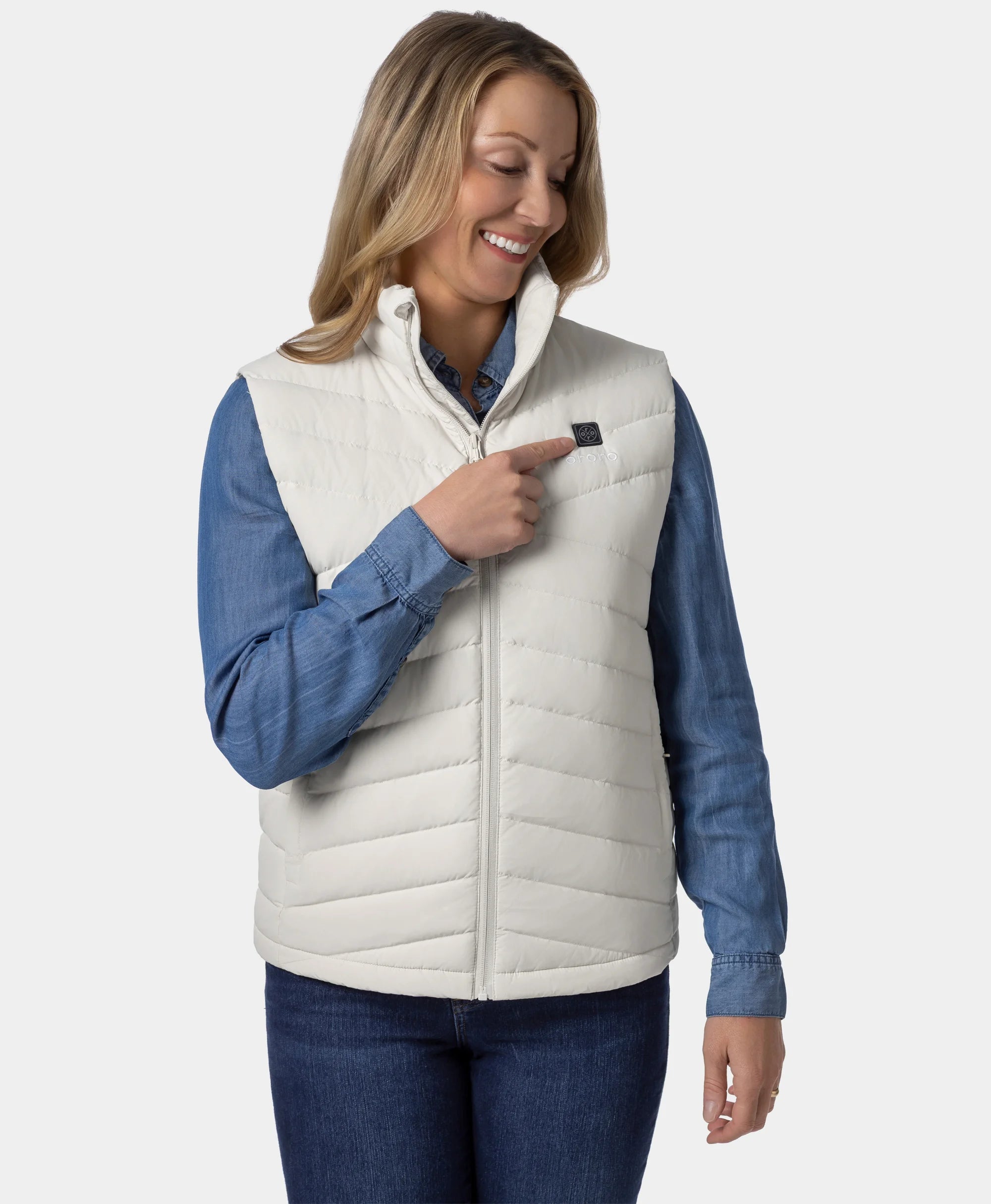 Women's Heated Lightweight Down Gilet - All Colours, Thumbnail 13