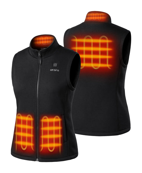 heated fleece vest ,view 2