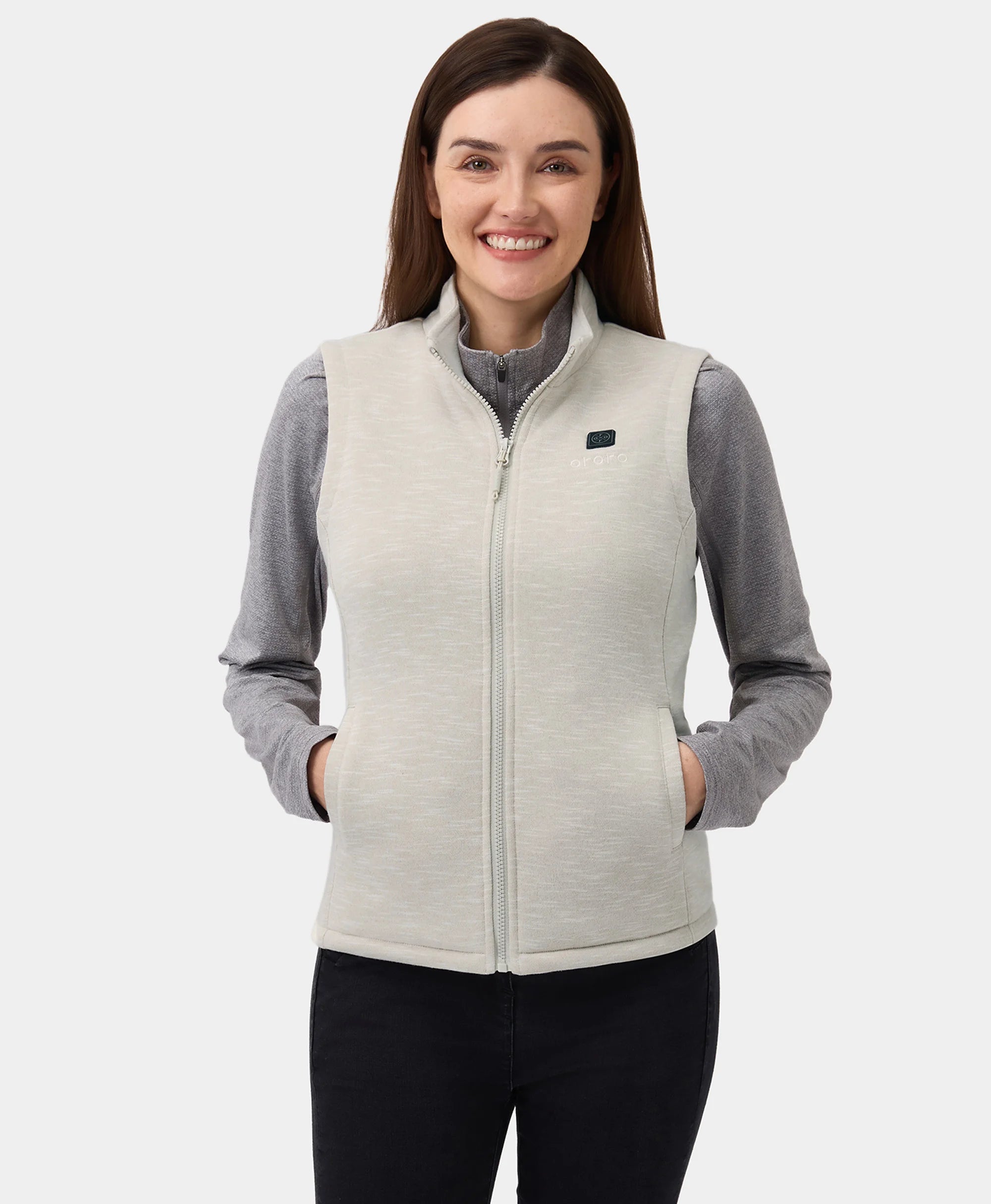 4-zone fleece vest white