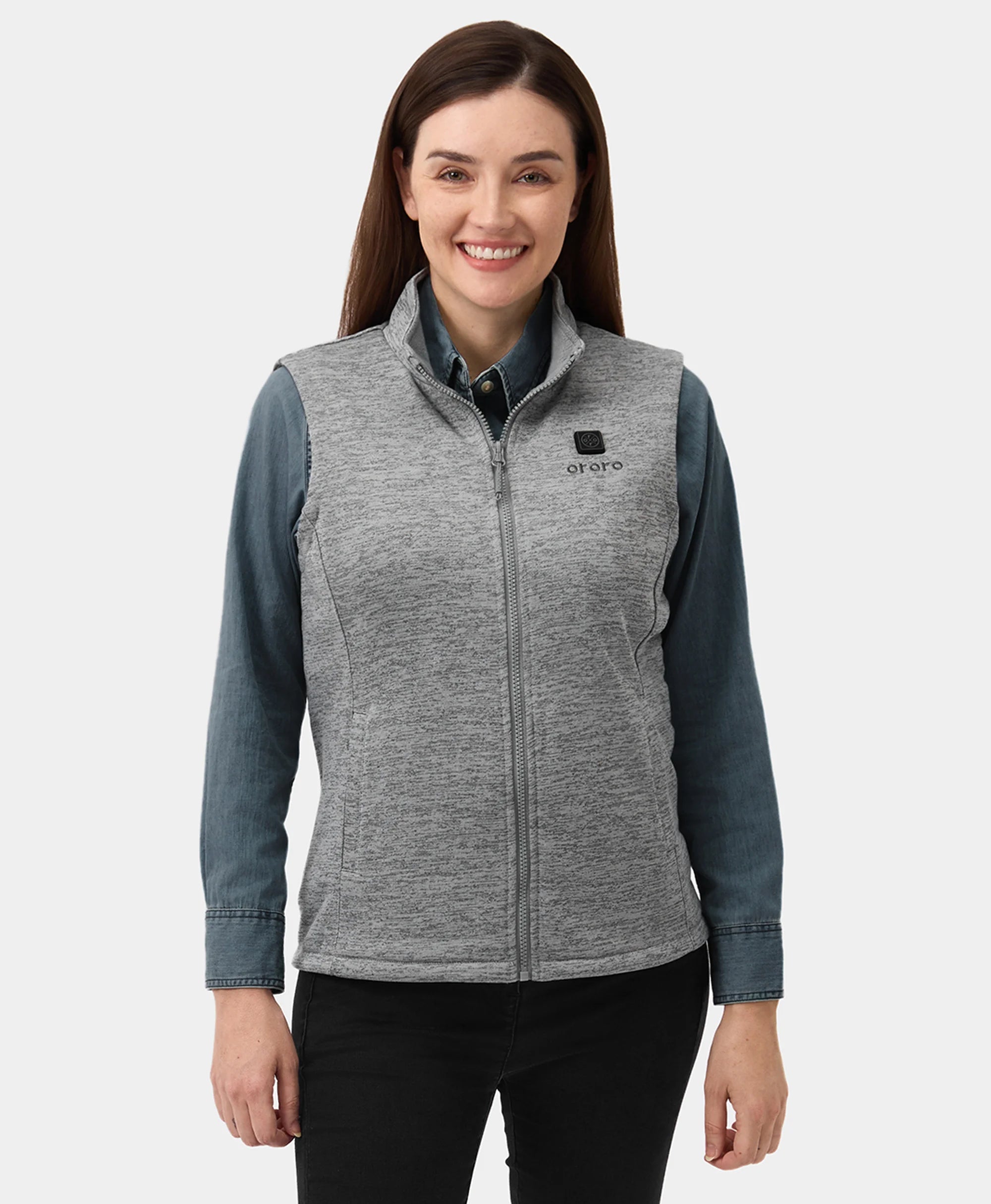 Women's Heated Fleece Gilet - New Colours (4 Heating Zones), Thumbnail 8