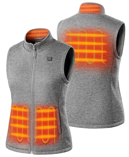 heated fleece vest