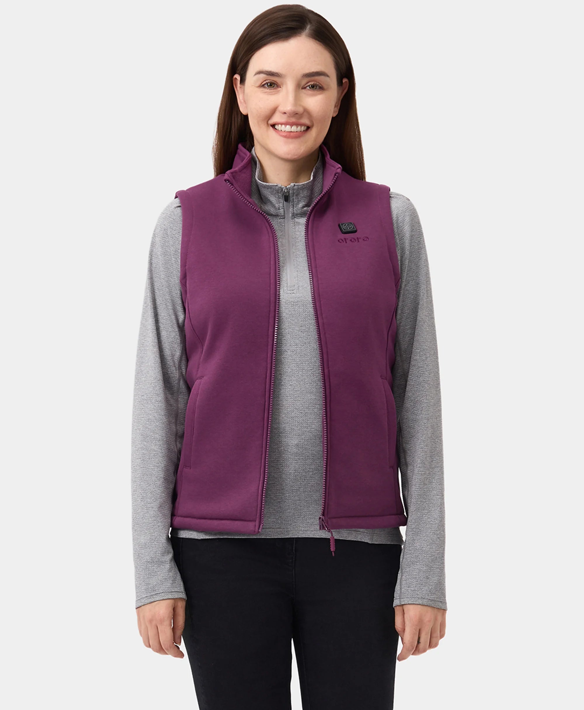 4-zone fleece vest purple