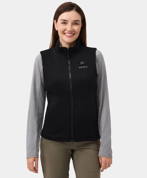 4-zone fleece vest black ,view 1