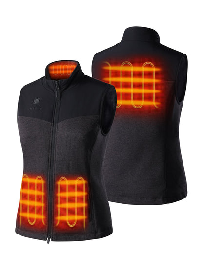 FOUR(4) heating zones at pockets, collar and mid-back