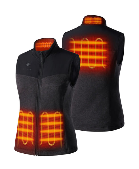 Augusta Women's Heated Sweater Fleece Gilet ,view 2