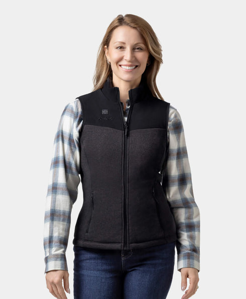 Augusta Women's Heated Sweater Fleece Gilet ,view 1