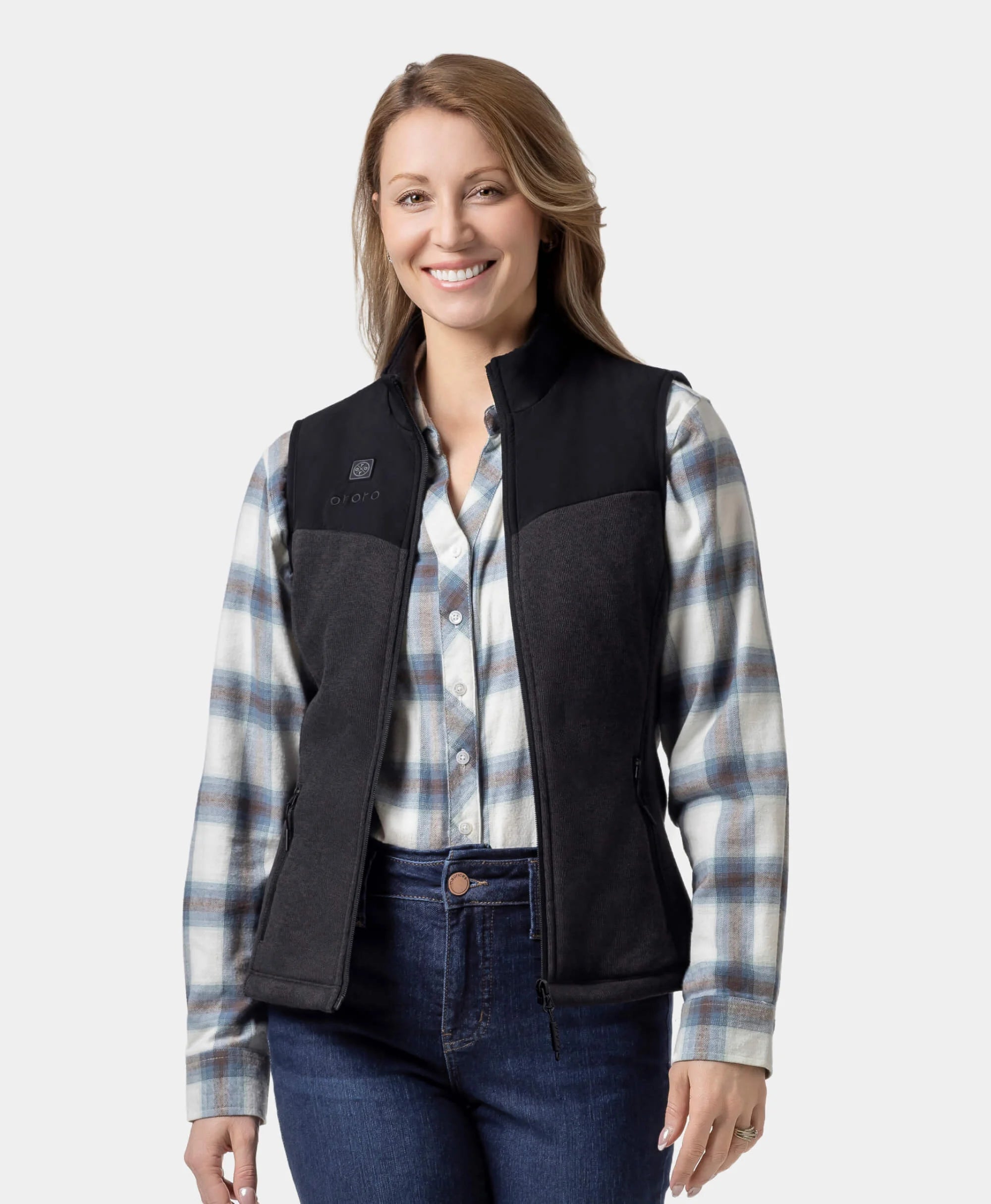 Augusta Women's Heated Sweater Fleece Gilet, Thumbnail 5