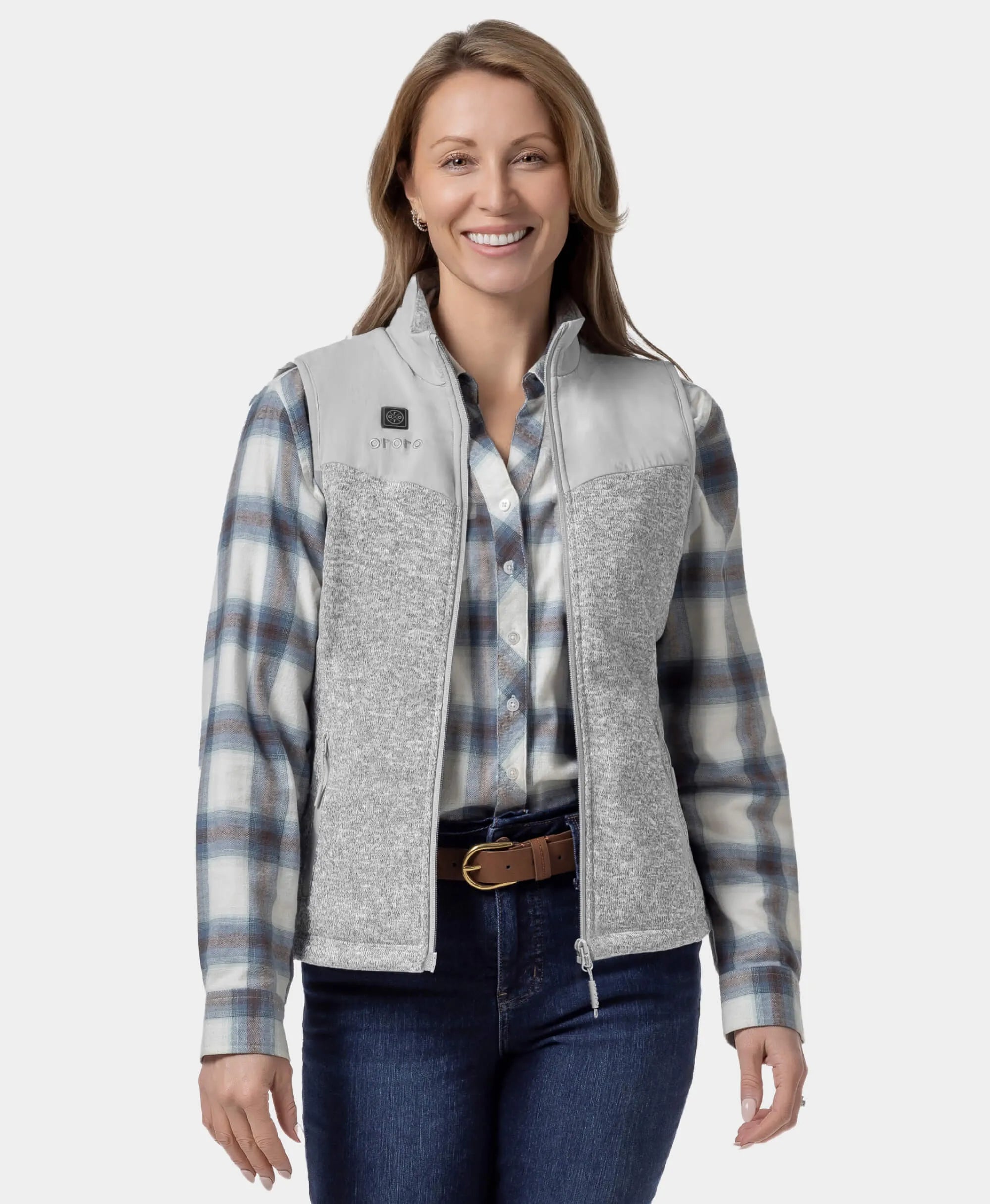 Augusta Women's Heated Sweater Fleece Gilet, Thumbnail 15