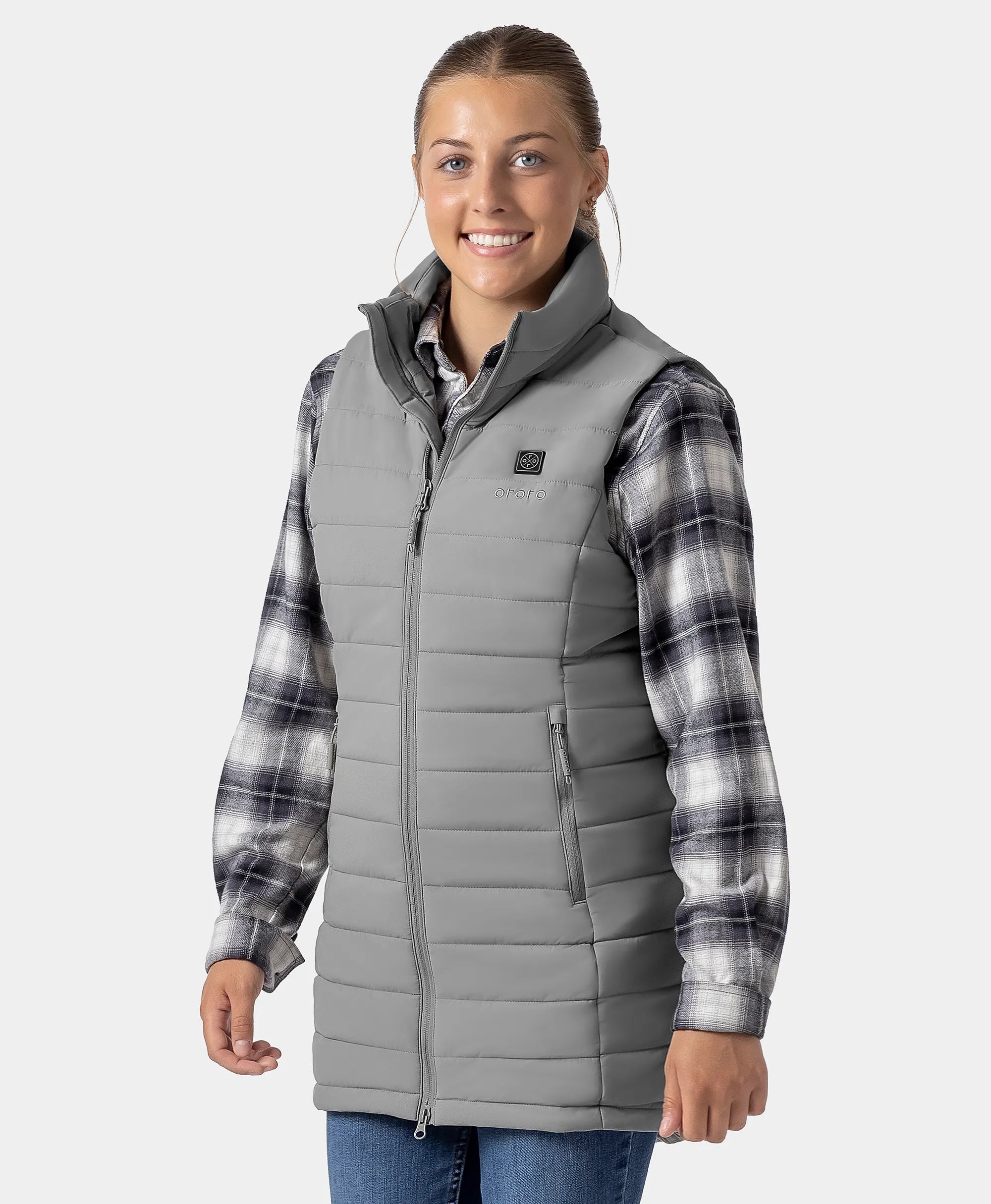Tribeca Women's Heated Long Puffer Gilet, Thumbnail 36