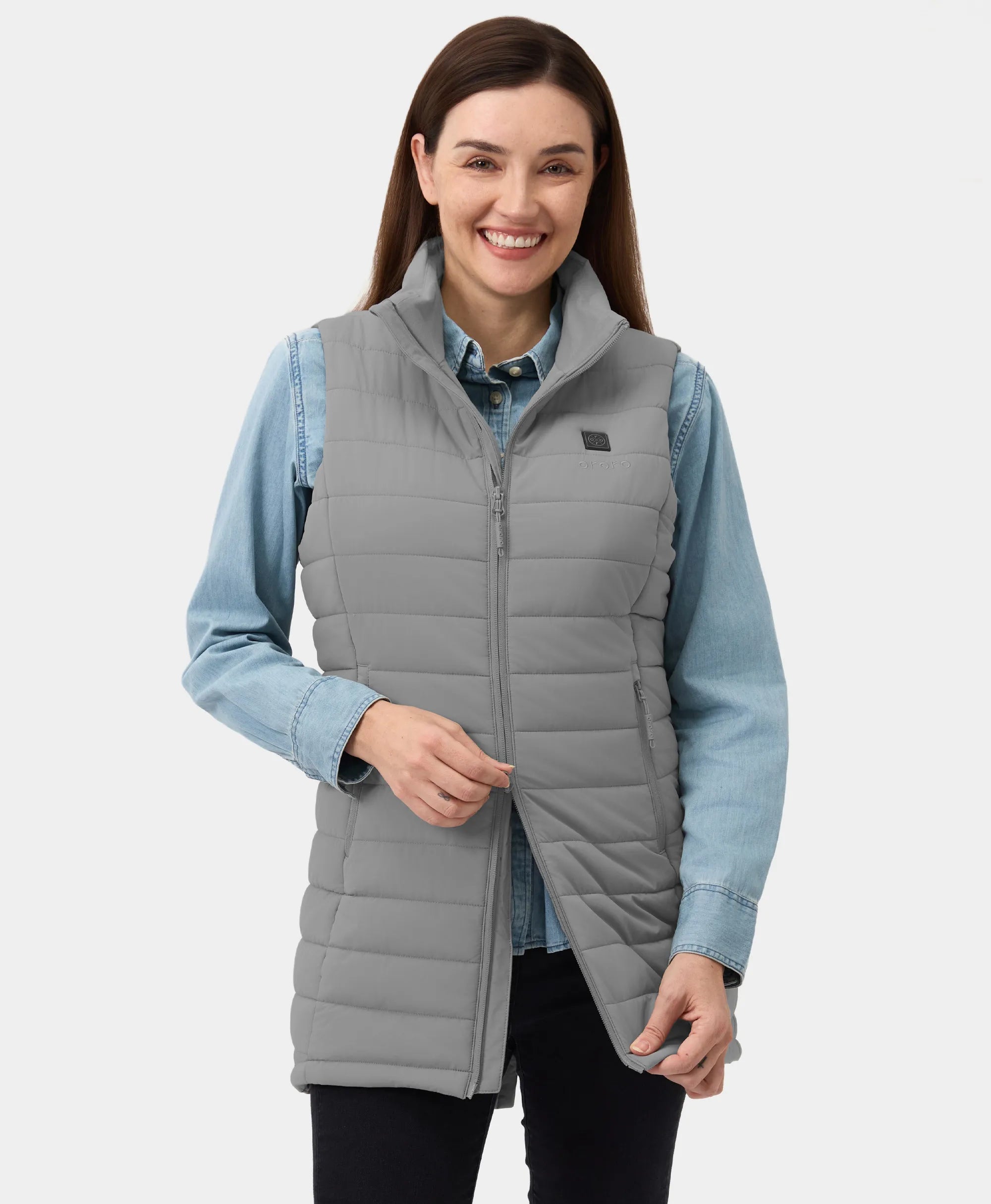 Tribeca Women's Heated Long Puffer Gilet, Thumbnail 39