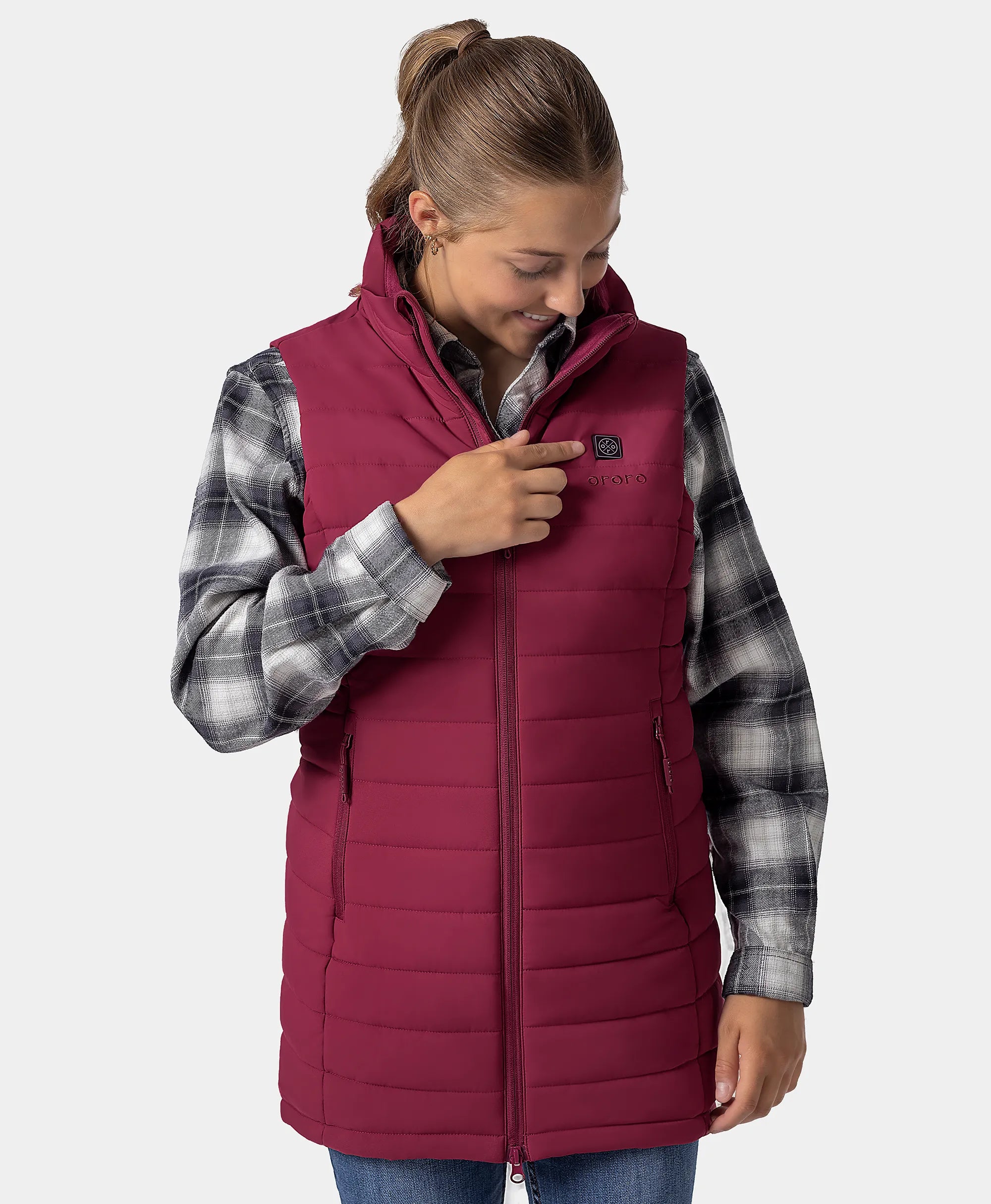 Tribeca Women's Heated Long Puffer Gilet, Thumbnail 50