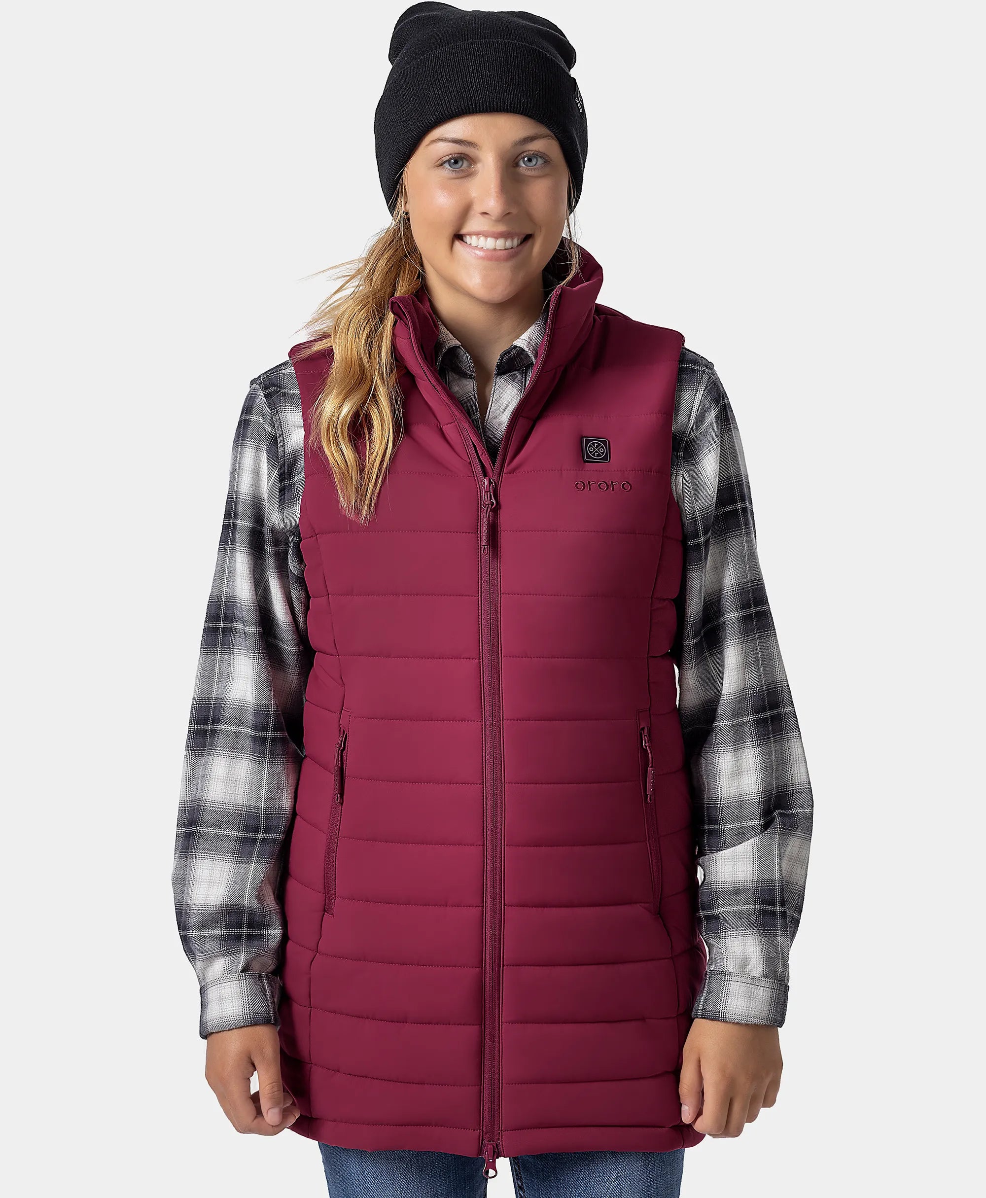 Tribeca Women's Heated Long Puffer Gilet, Thumbnail 48