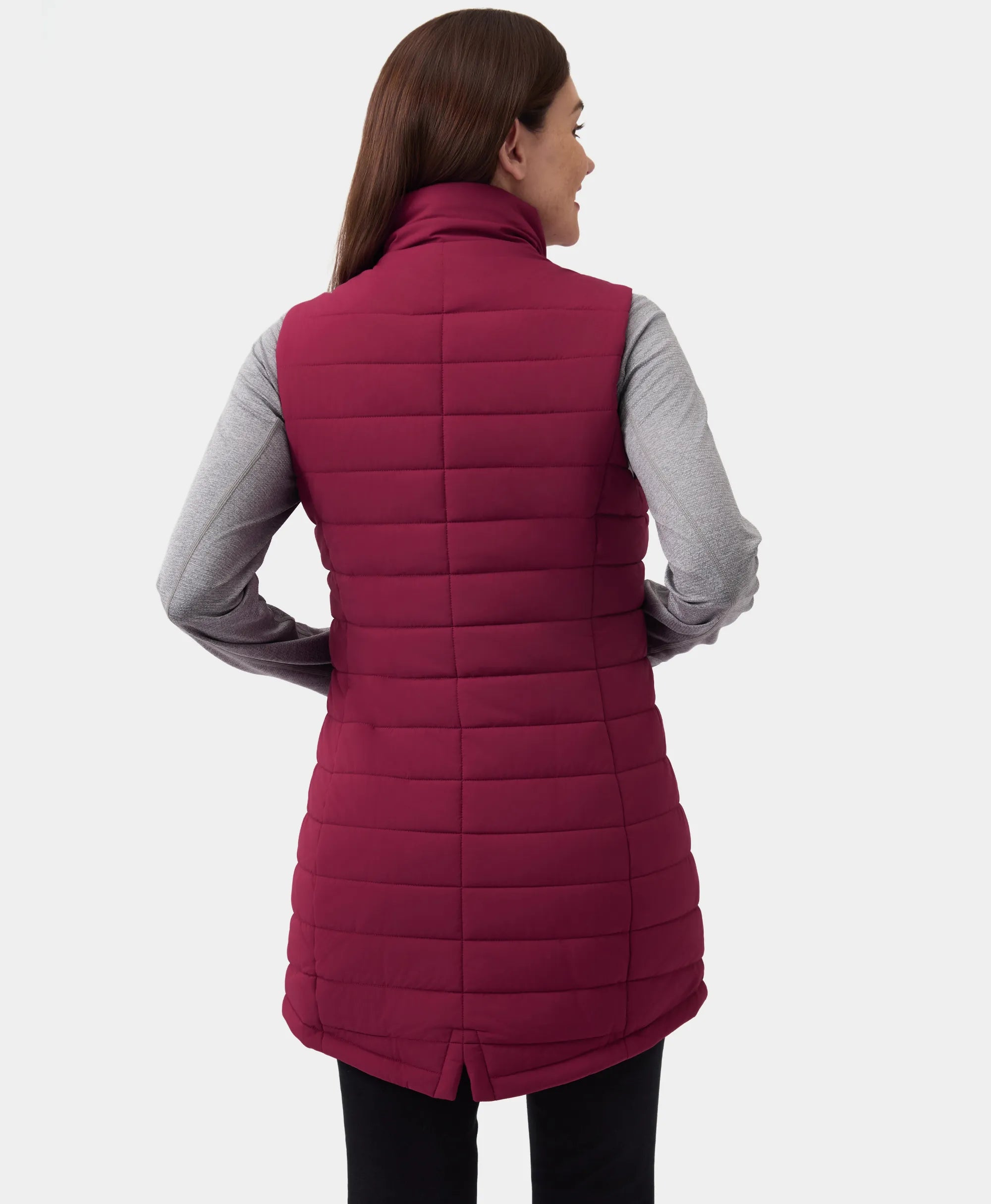 Tribeca Women's Heated Long Puffer Gilet, Thumbnail 47