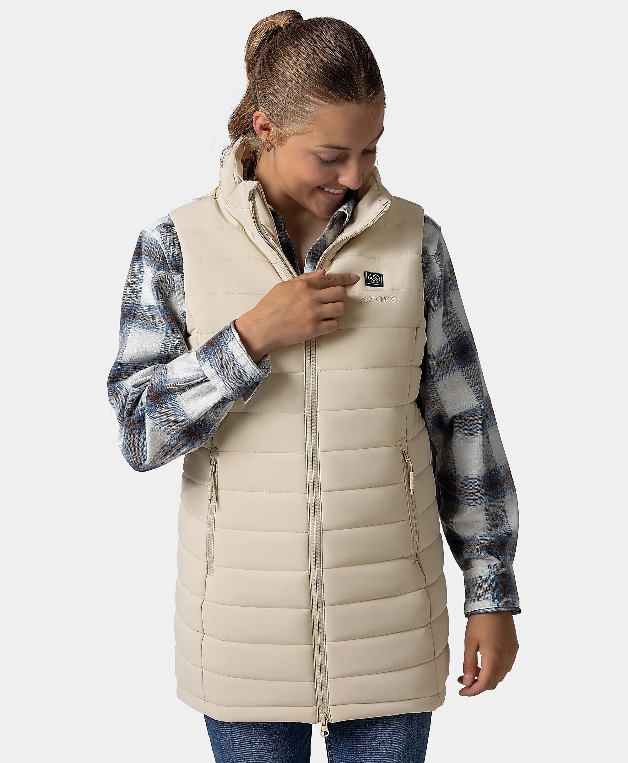 Tribeca Women's Heated Long Puffer Gilet, Thumbnail 27
