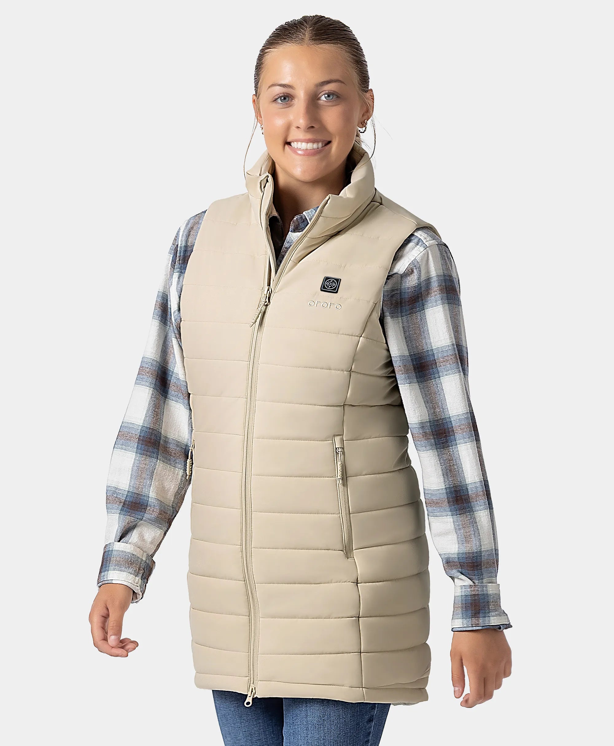 Tribeca Women's Heated Long Puffer Gilet, Thumbnail 25