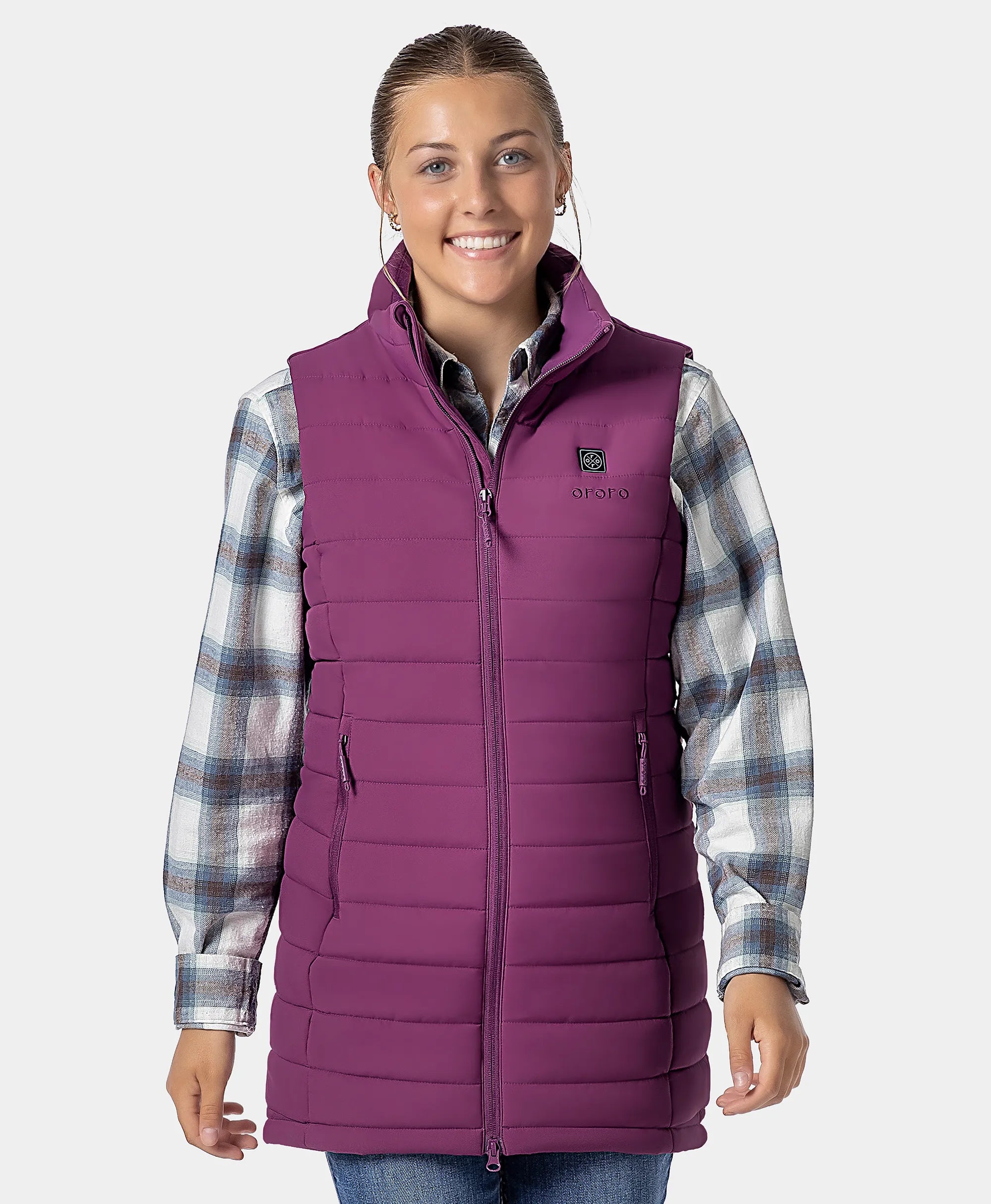 Tribeca Women's Heated Long Puffer Gilet, Thumbnail 61