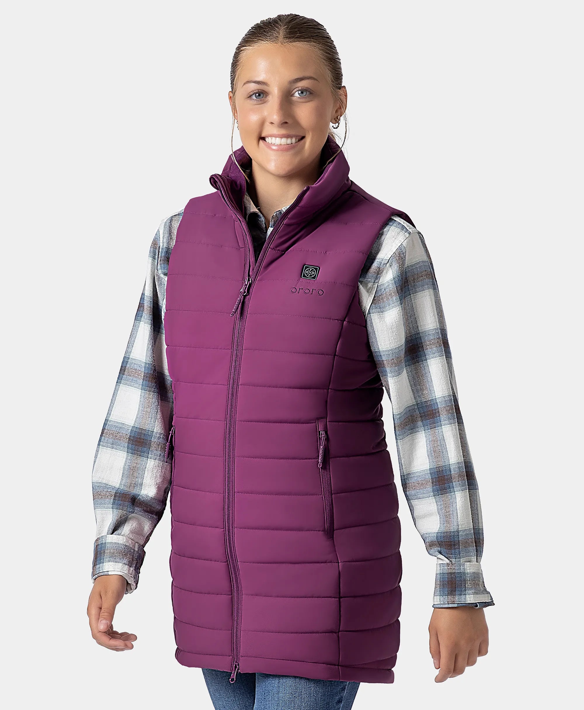 Tribeca Women's Heated Long Puffer Gilet, Thumbnail 62
