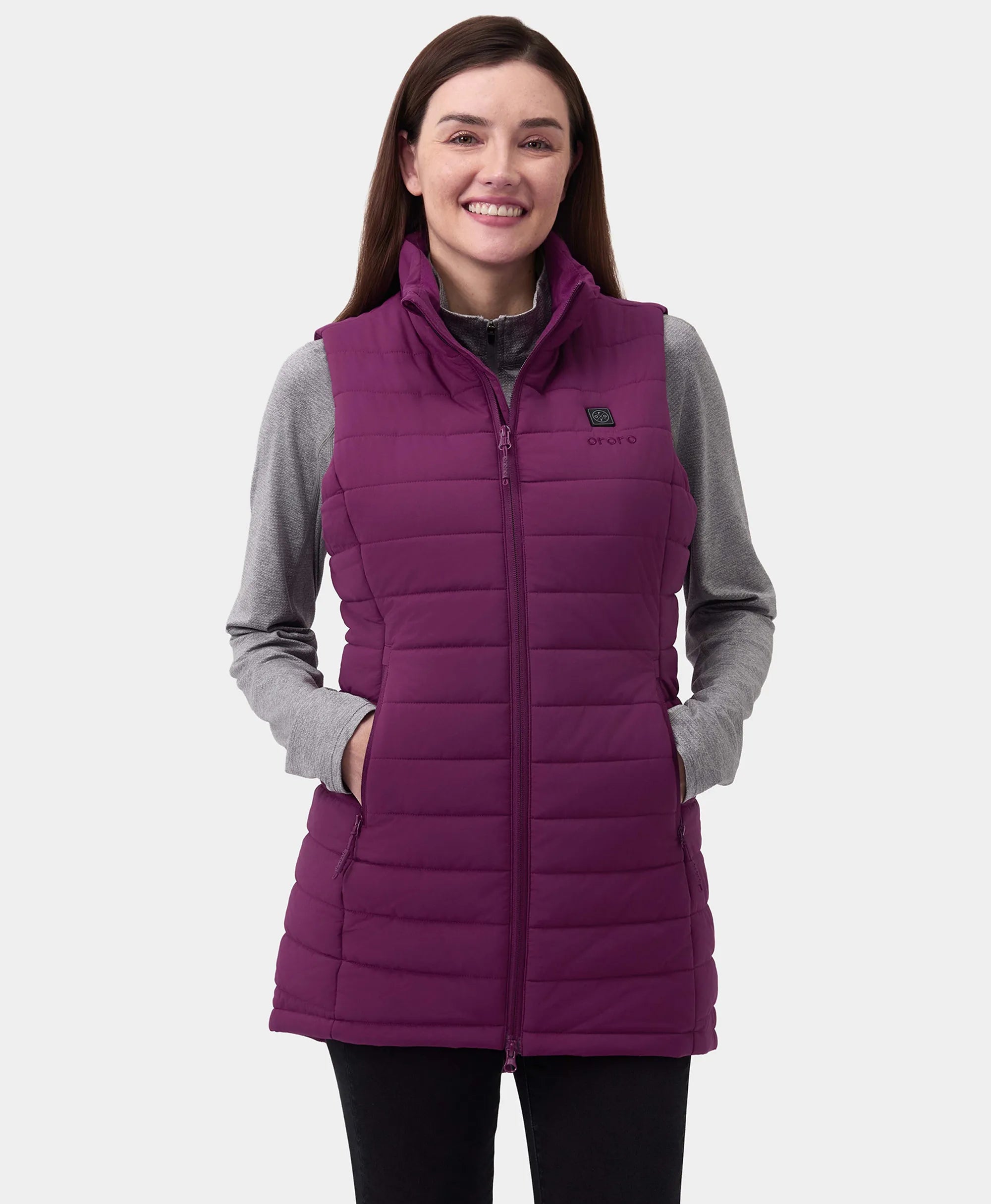 Tribeca Women's Heated Long Puffer Gilet, Thumbnail 57