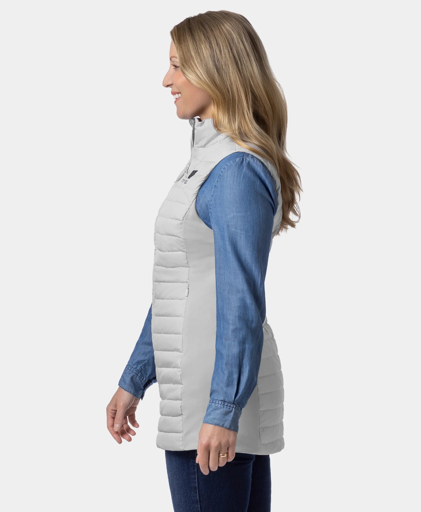 Cloudmere Women's 5-Zone Heated Long Down Gilet