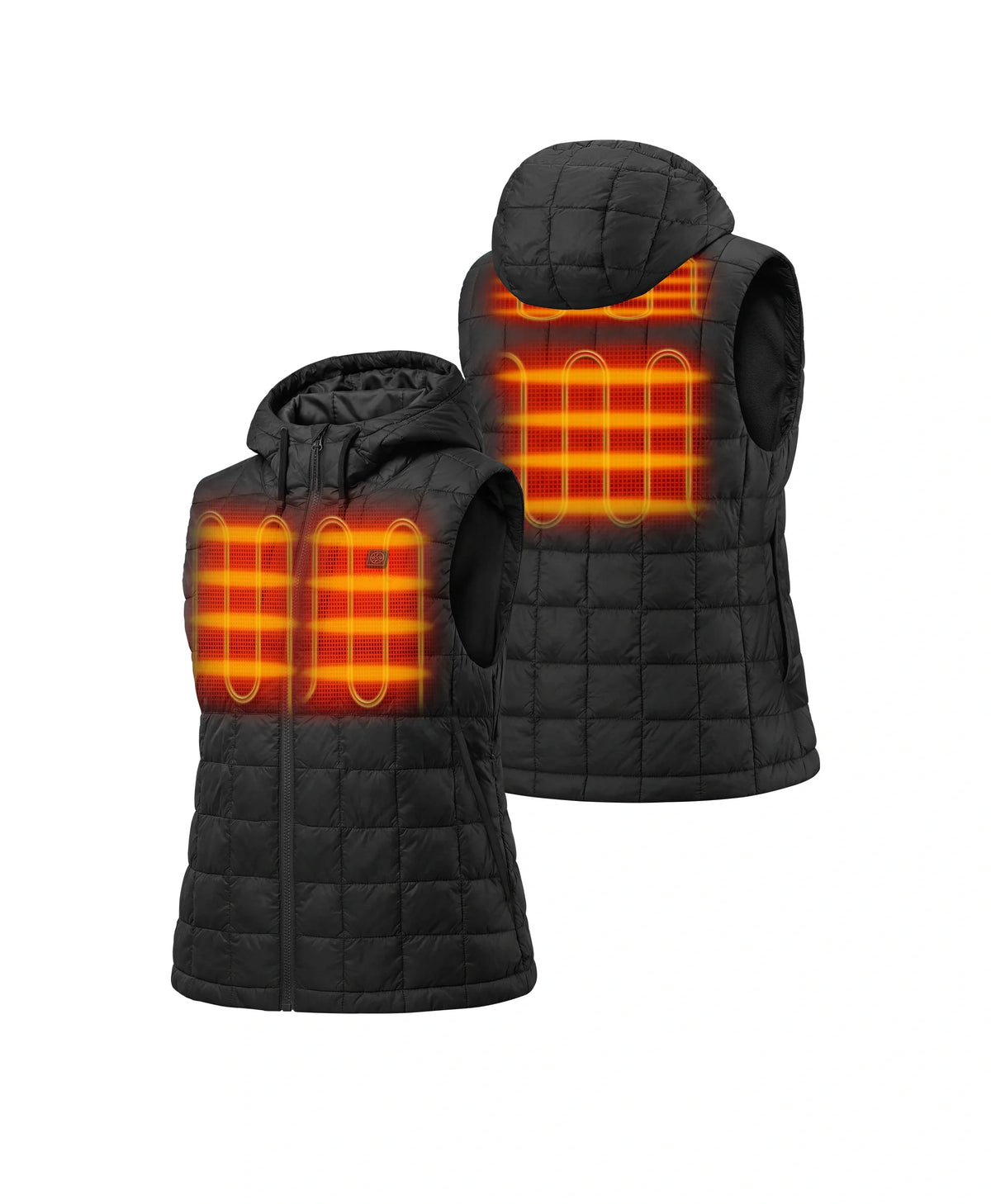PuffLyte Women's 4-Zone Hooded Heated Vest, Thumbnail 2