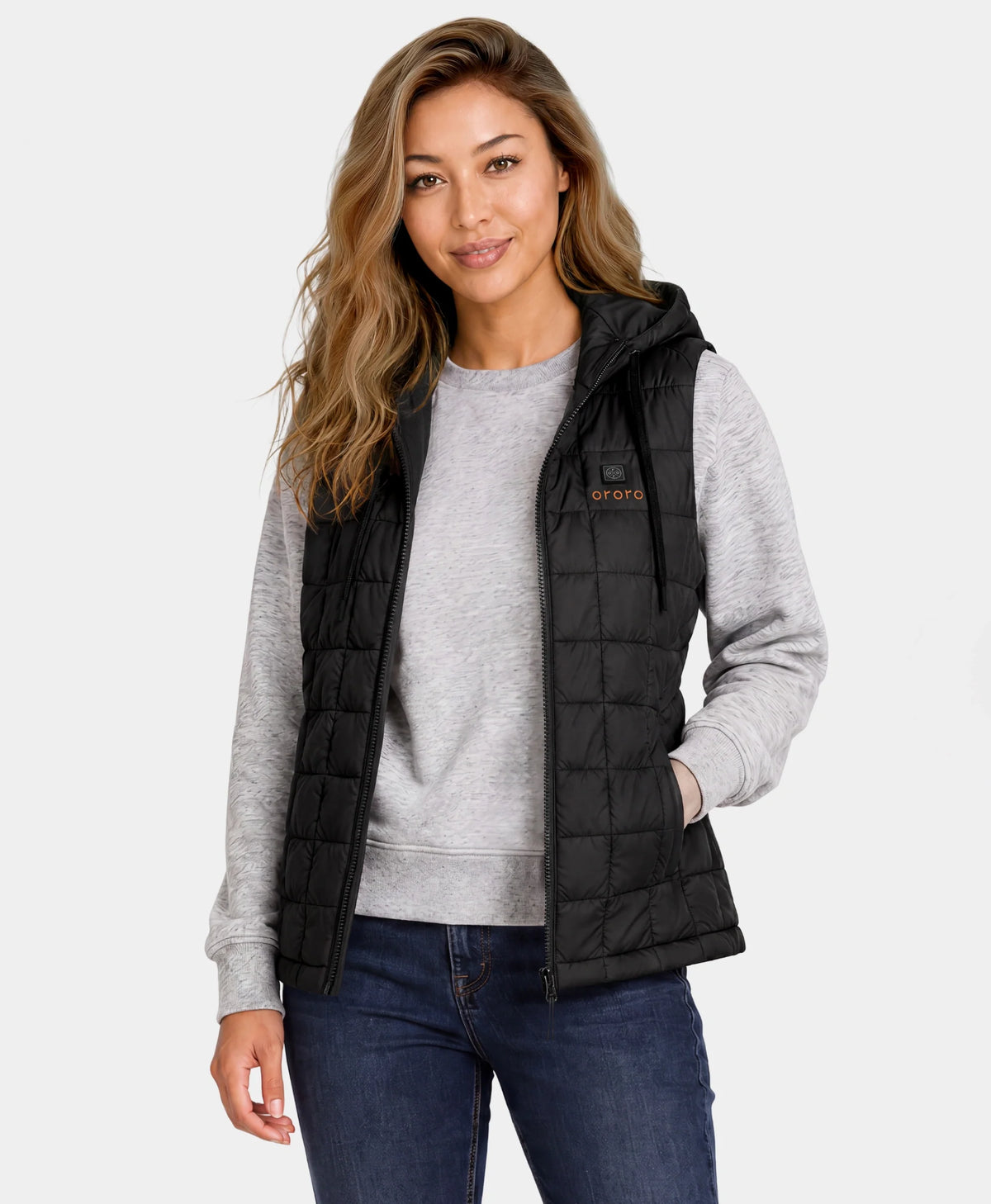 PuffLyte Women's 4-Zone Hooded Heated Vest