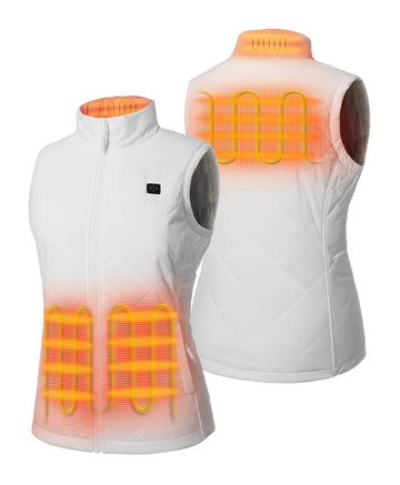4 heating zones target the pockets, mid-back, and collar