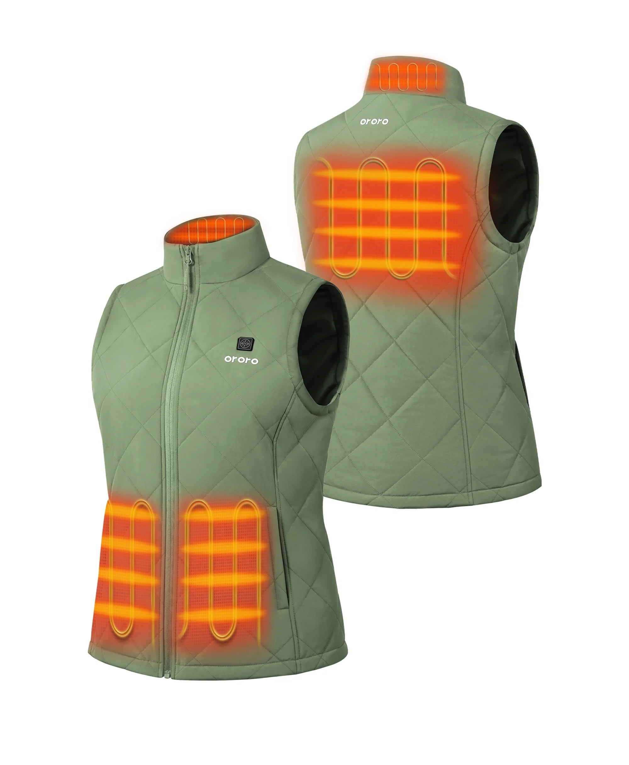 Women's Heated Quilted Gilet - New Colours, Thumbnail 9