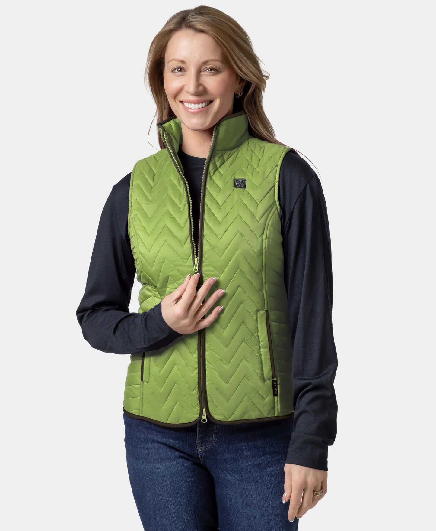 Women's Heated Chevron Quilted Gilet