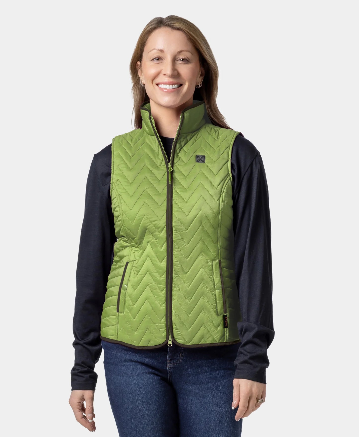 Women's Heated Chevron Quilted Gilet