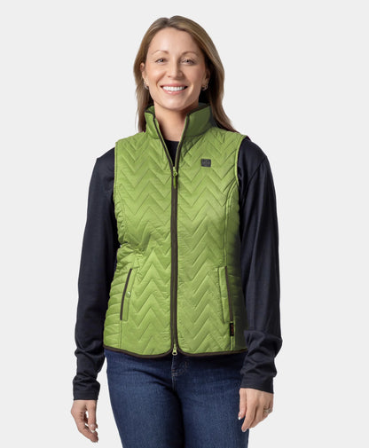 Women's Heated Chevron Quilted Gilet