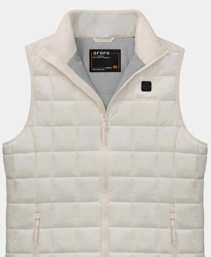 Prism Women's 4-Zone Quilted Heated Gilet flat lay