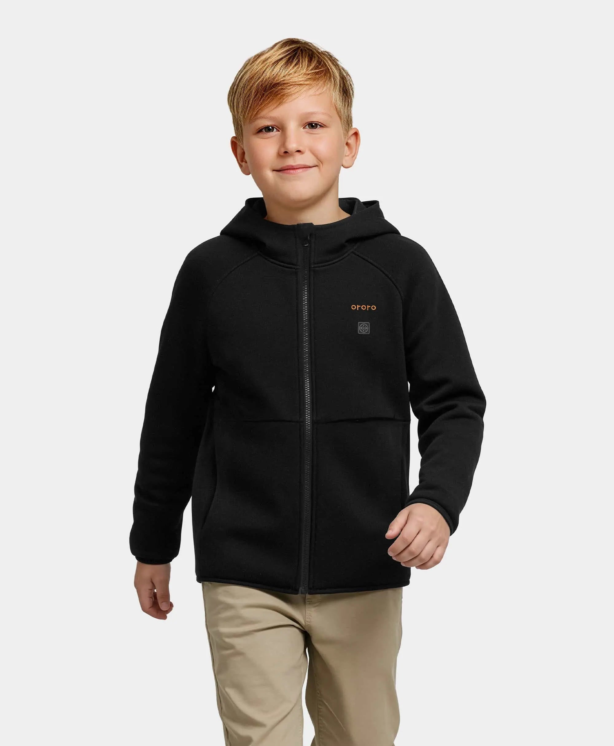 Kids' 4-Zone Heated Full-Zip Fleece Hoodie, Thumbnail 13