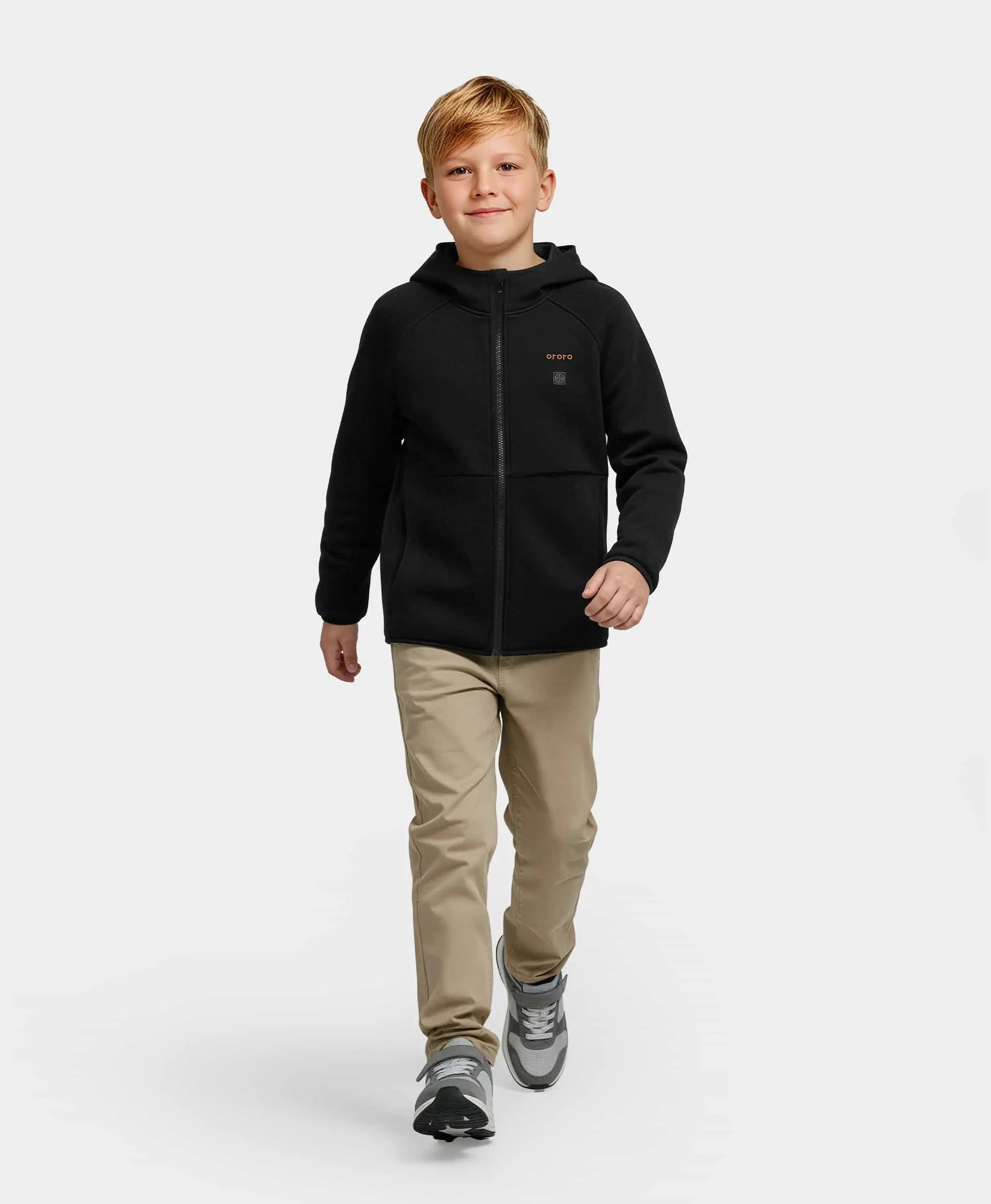 Kids' 4-Zone Heated Full-Zip Fleece Hoodie, Thumbnail 15