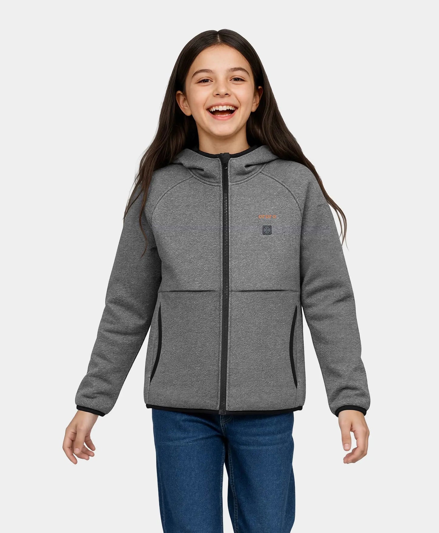 Kids' 4-Zone Heated Full-Zip Fleece Hoodie