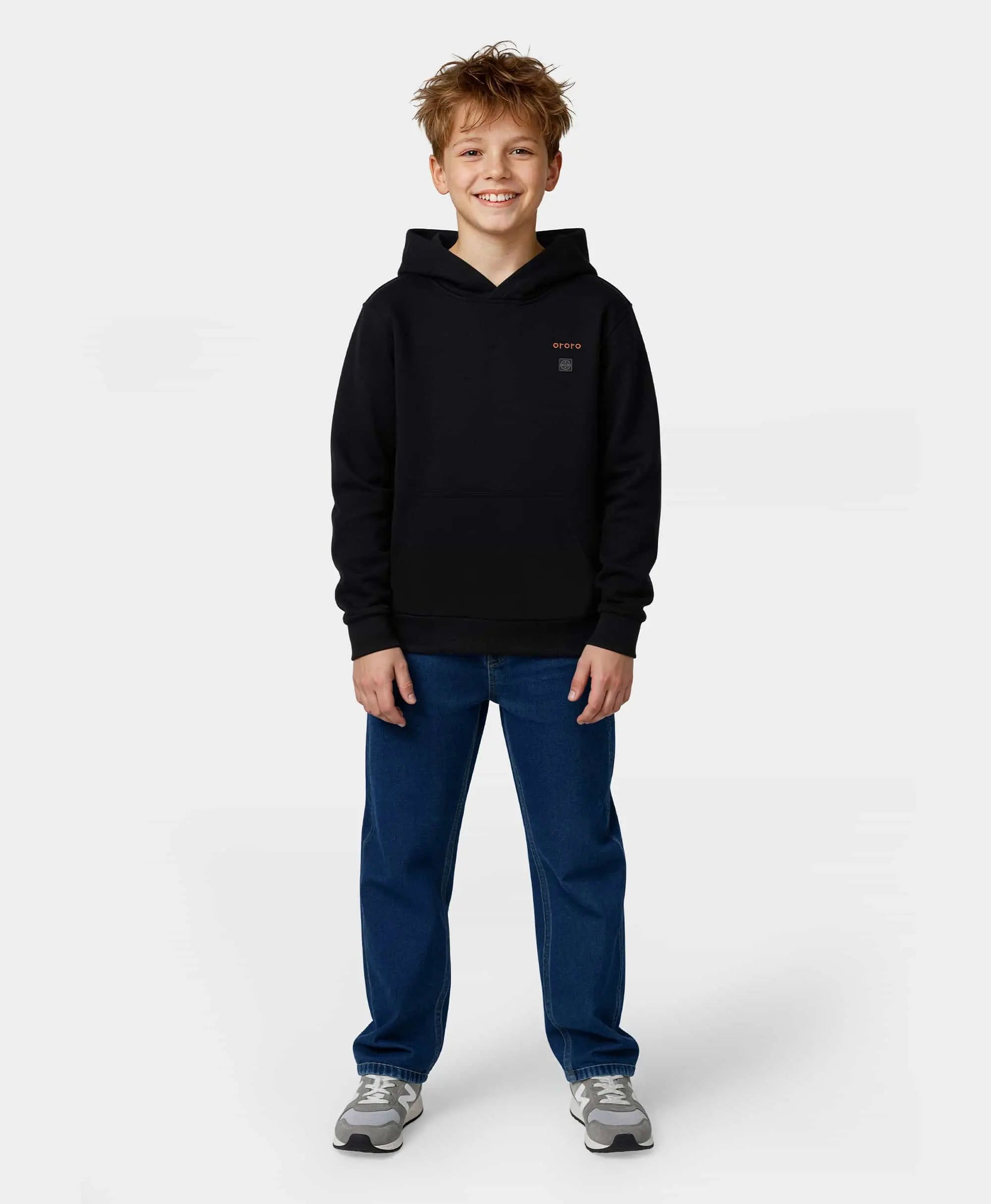 Kid's 4-Zone Heated Pullover Hoodie, Thumbnail 4