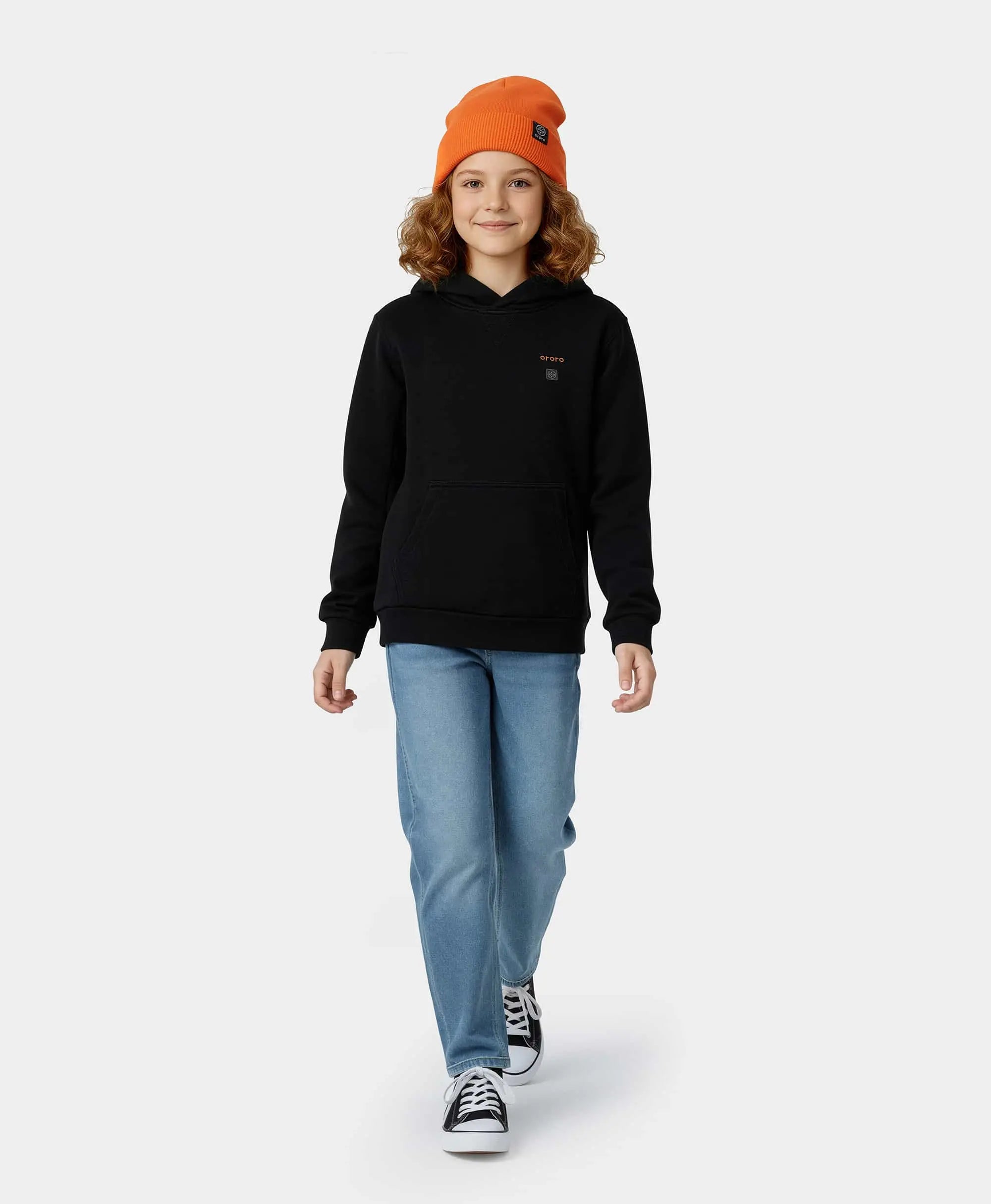 Kid's 4-Zone Heated Pullover Hoodie, Thumbnail 6