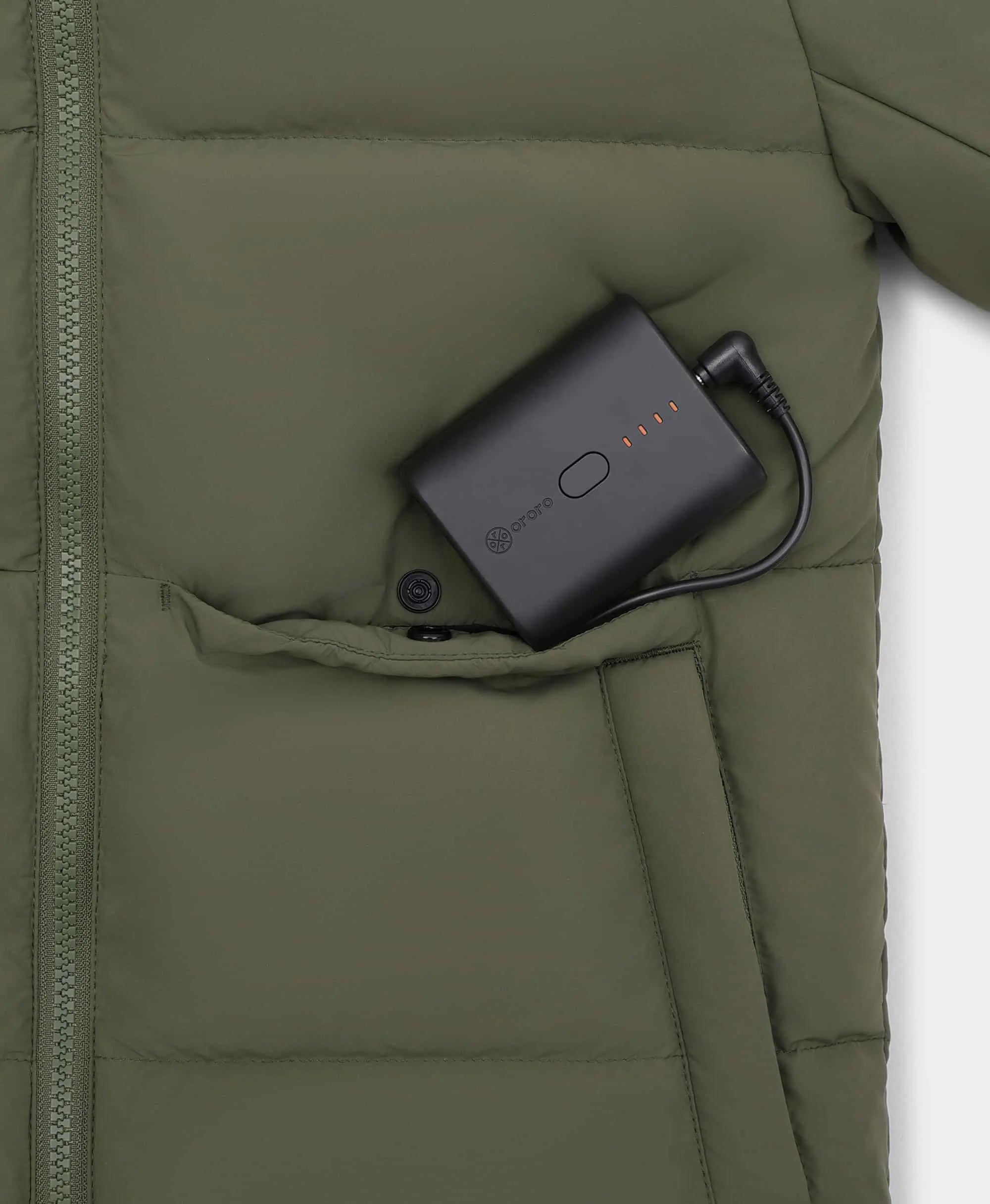 Kids' 4-Zone Heated Down Jacket, Thumbnail 6