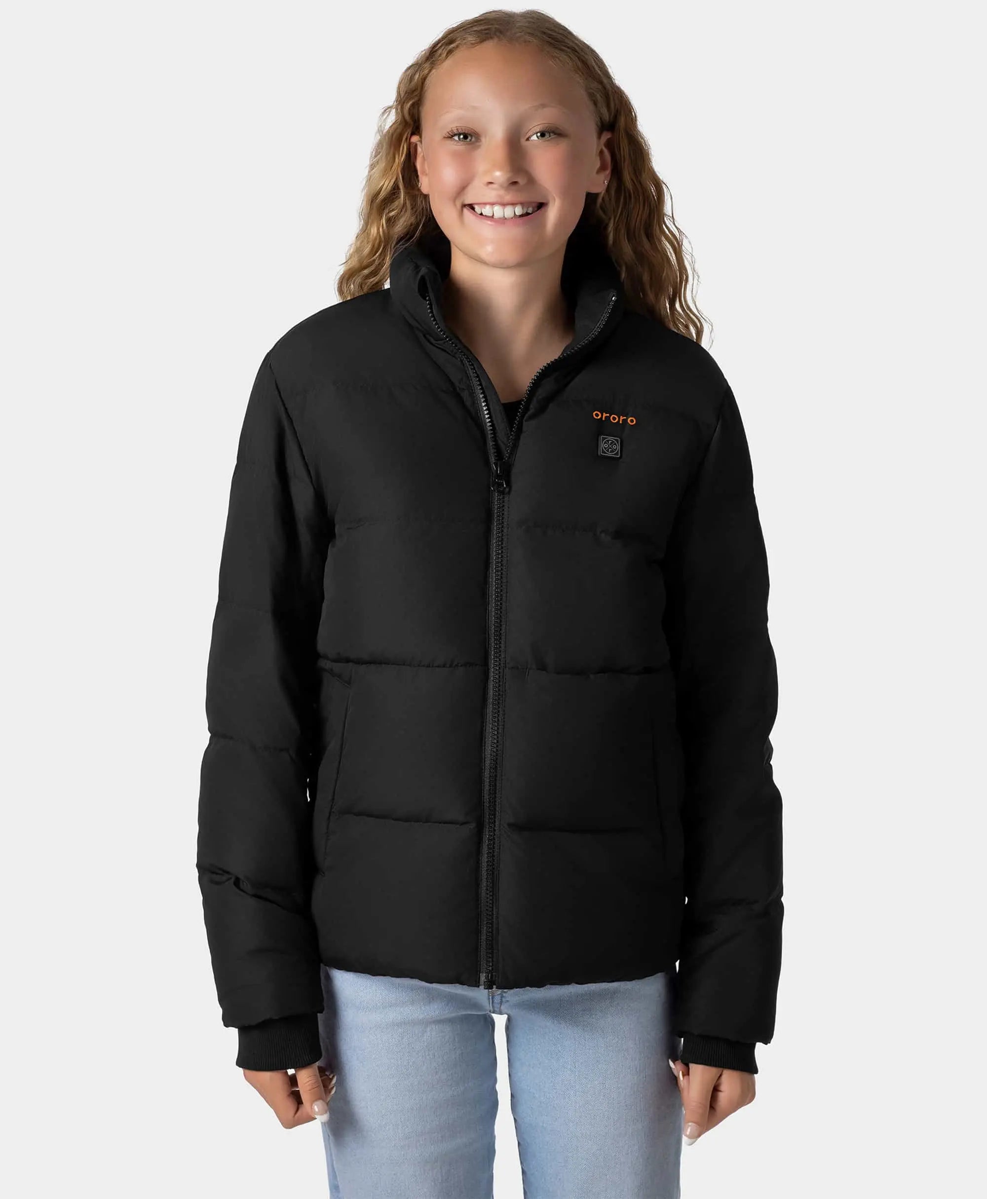 Kids' 4-Zone Heated Down Jacket, Thumbnail 12