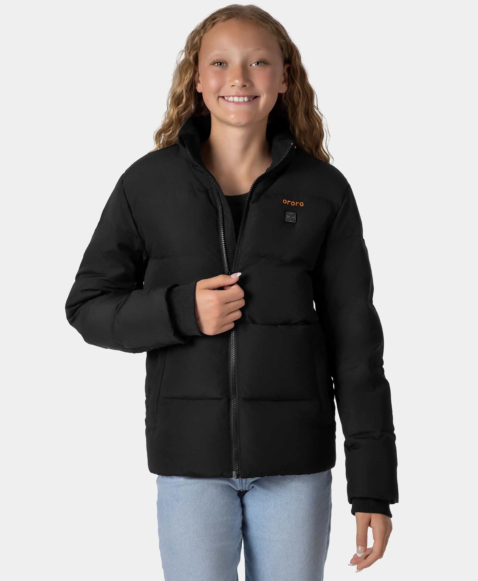 Kids' 4-Zone Heated Down Jacket, Thumbnail 15