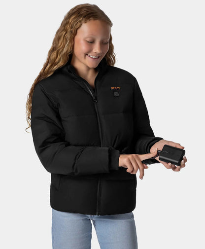 Kids' 4-Zone Heated Down Jacket