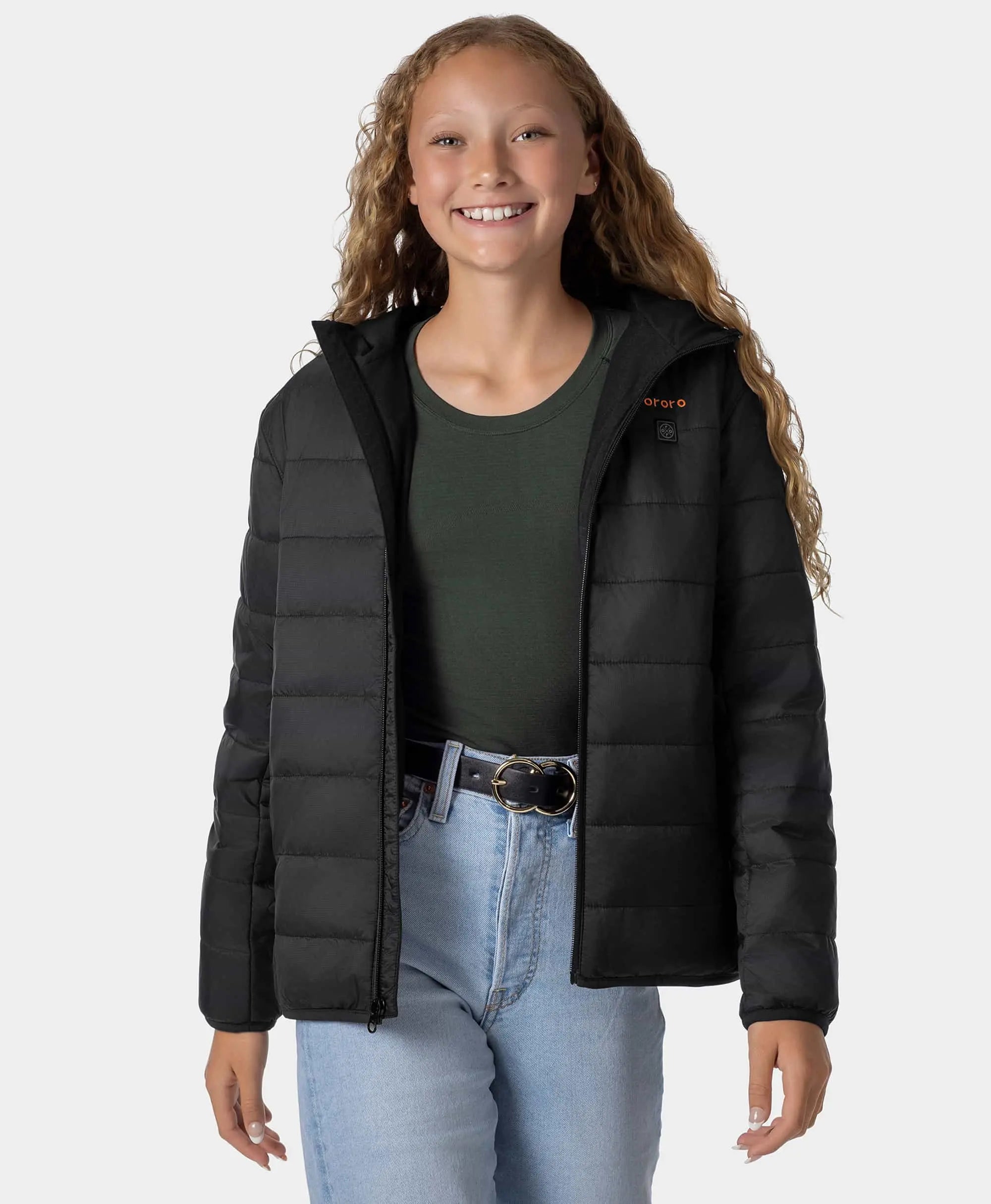 Kids' 4-Zone Heated Lightweight Puffer Jacket, Thumbnail 15
