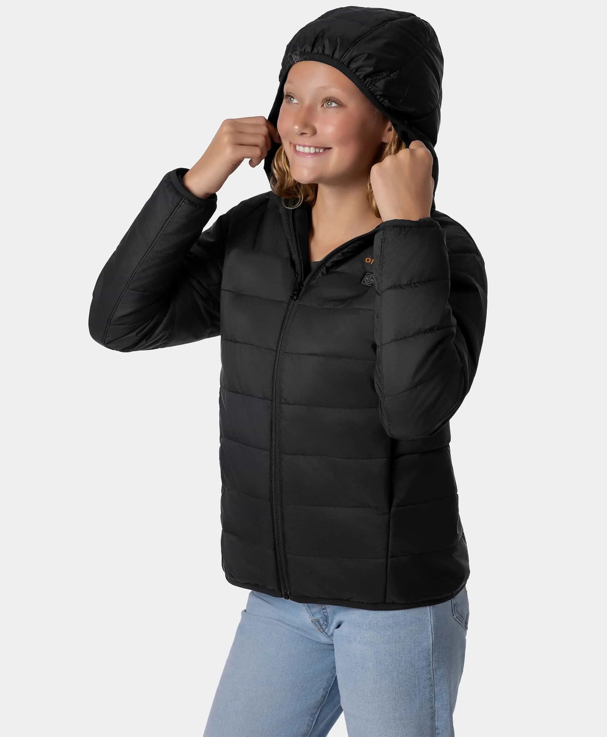Kids' 4-Zone Heated Lightweight Puffer Jacket, Thumbnail 16