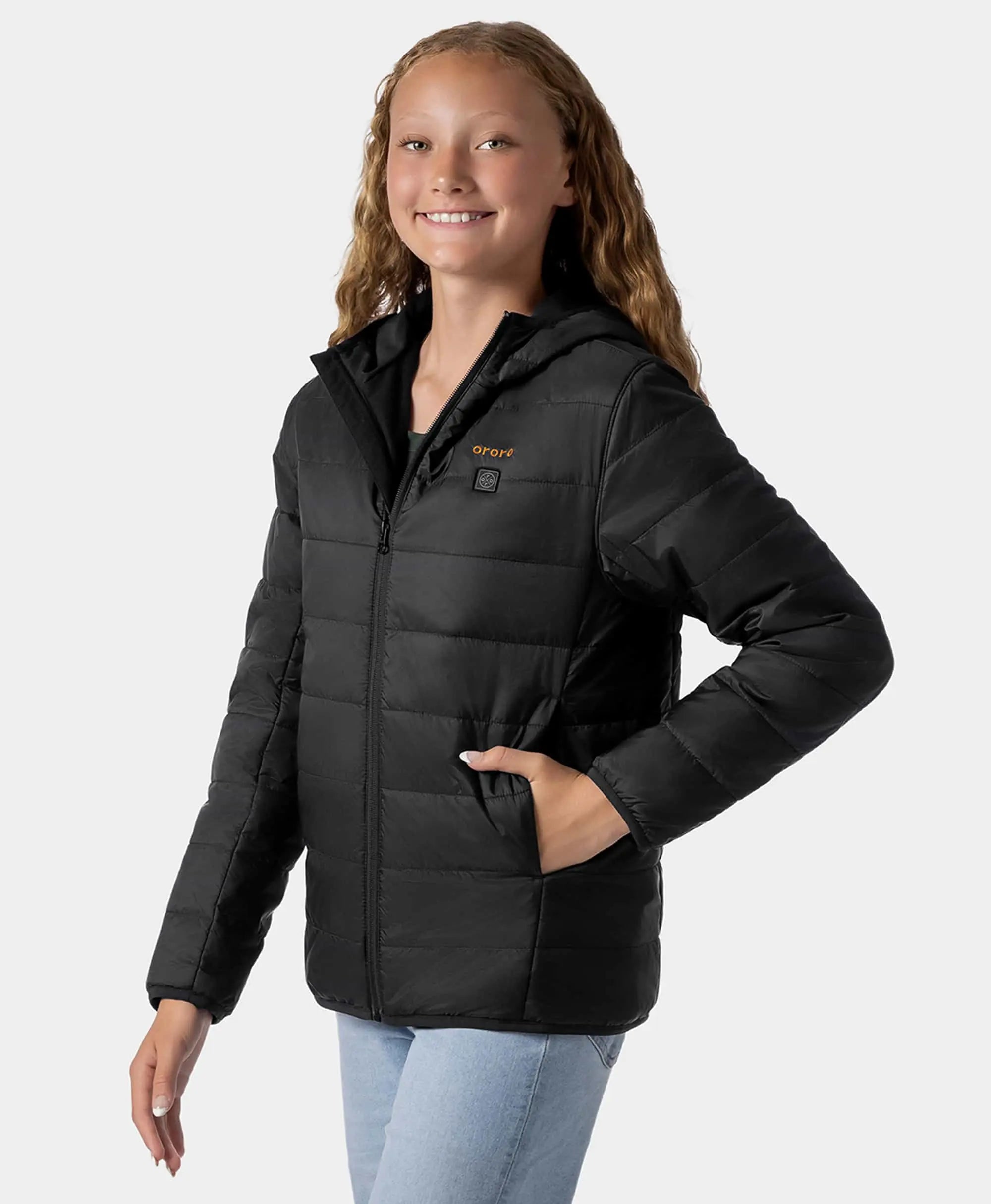 Kids' 4-Zone Heated Lightweight Puffer Jacket, Thumbnail 11