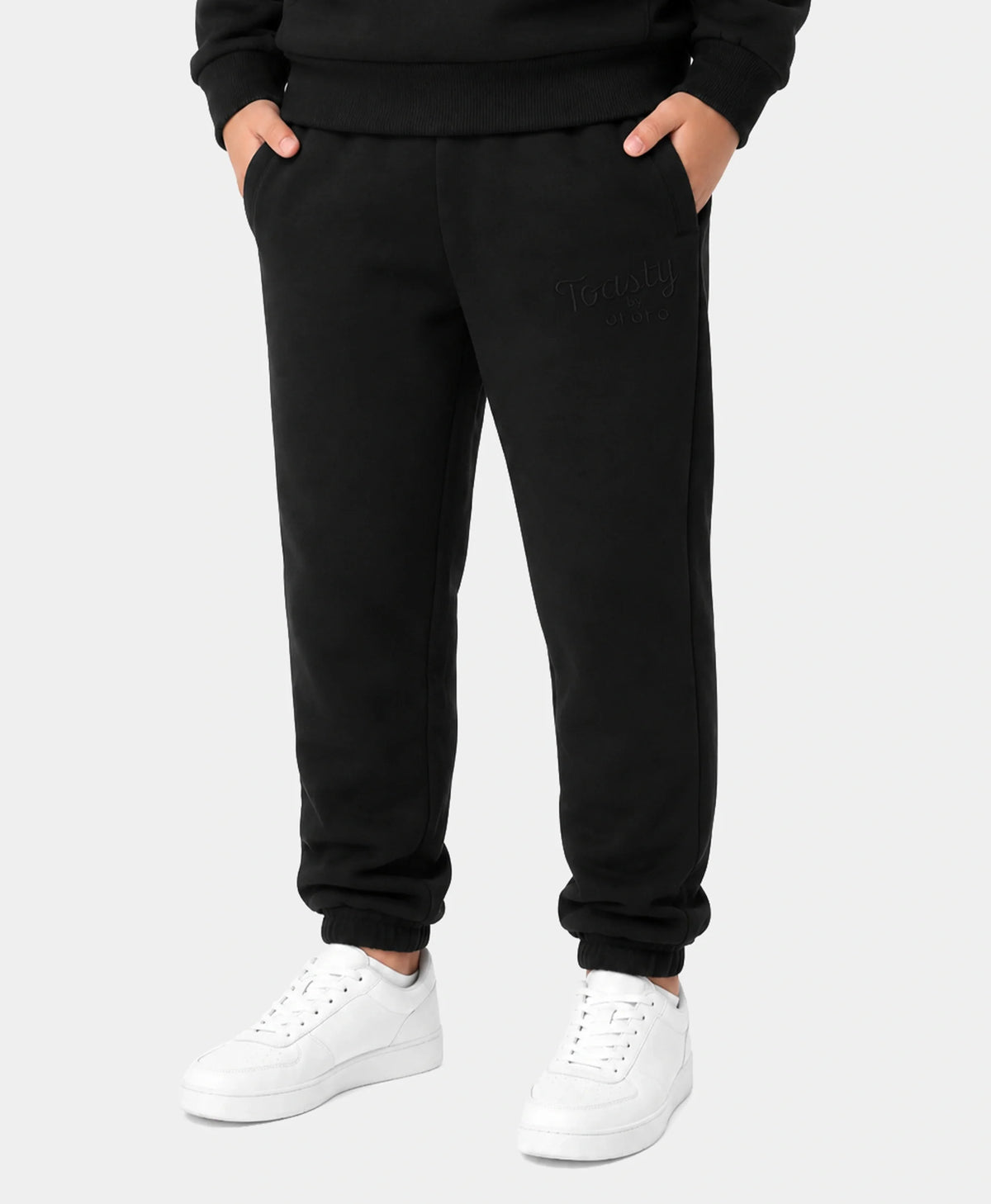 Toasty Kids' 3-Zone Heated Fleece Sweatpants - Black