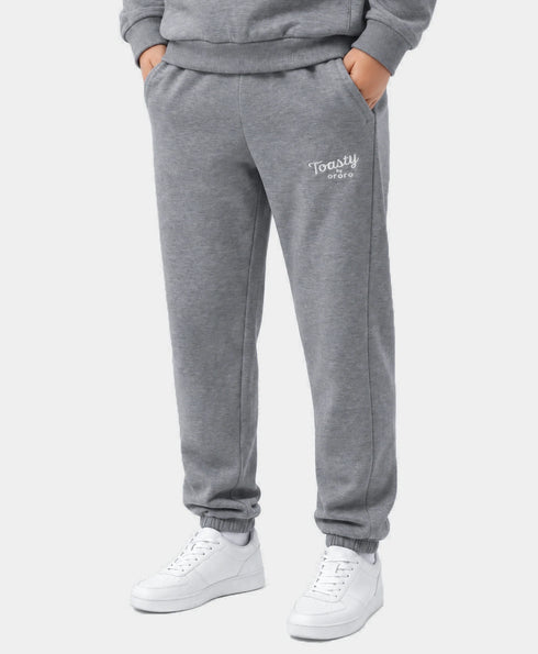 Toasty Kids' 3-Zone Heated Fleece Sweatpants - Flecking Gray ,view 1