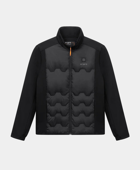 Men's Verbier 4-Zone Heated Down Jacket - Black ,view 1