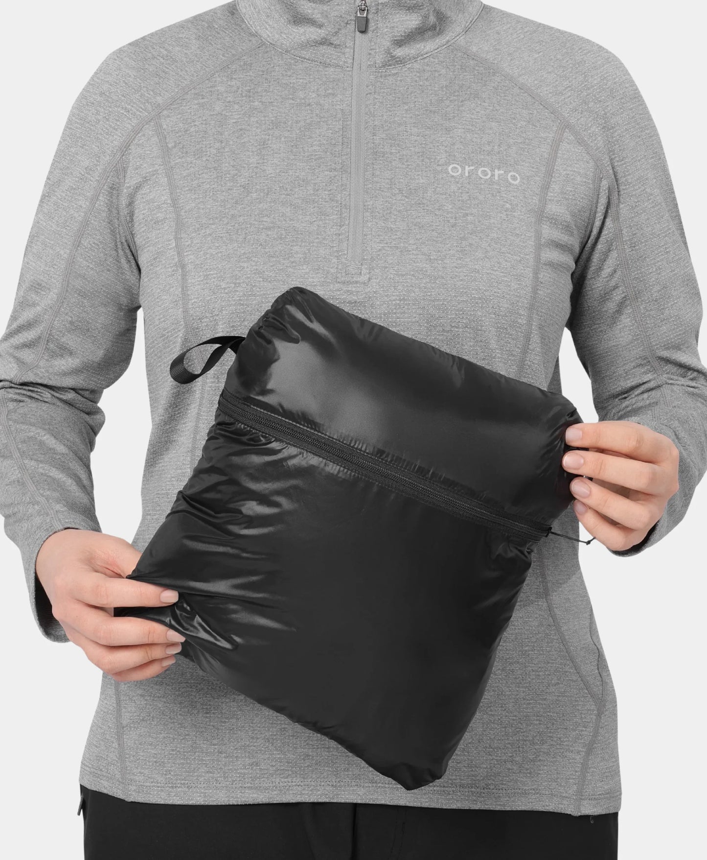 Aeropro Men's 8-Zone Packable Heated Down Jacket